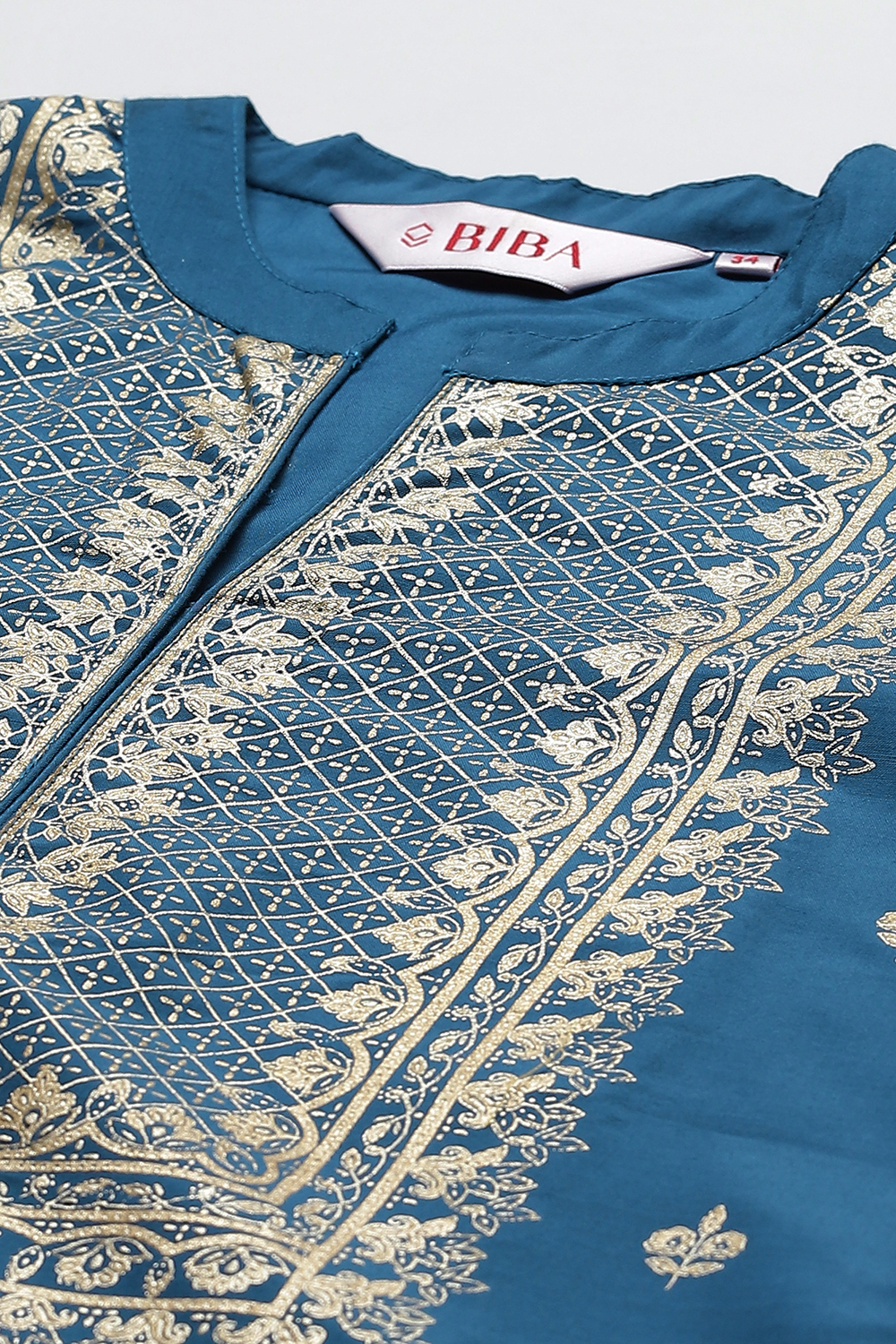Black Art Silk Straight Printed Kurta image number 1