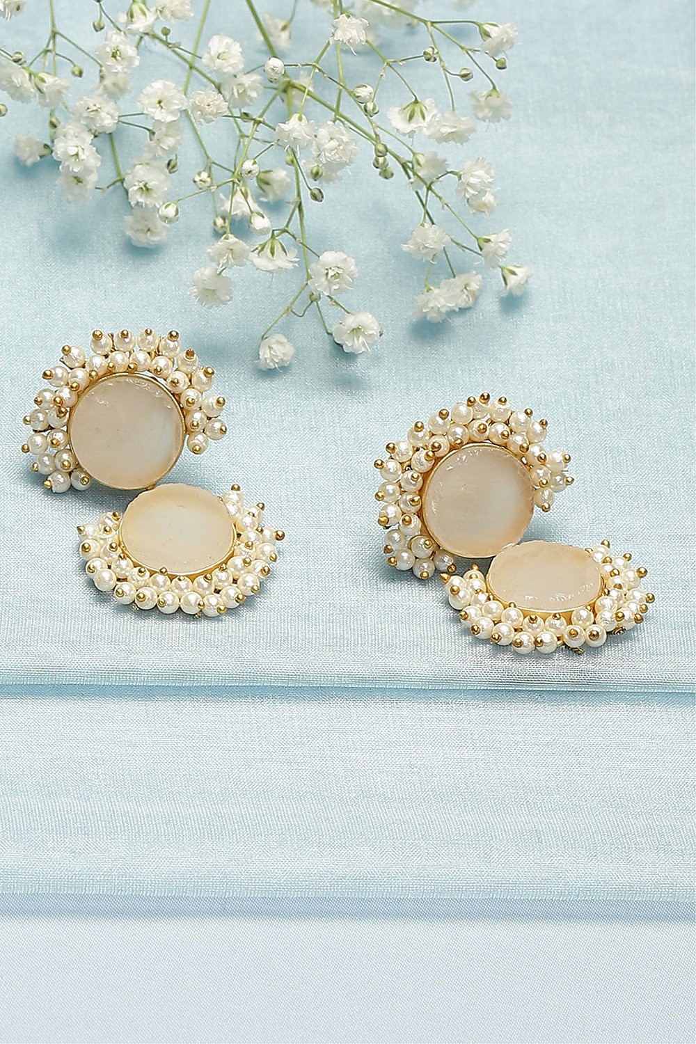 Off White Earrings Biba India