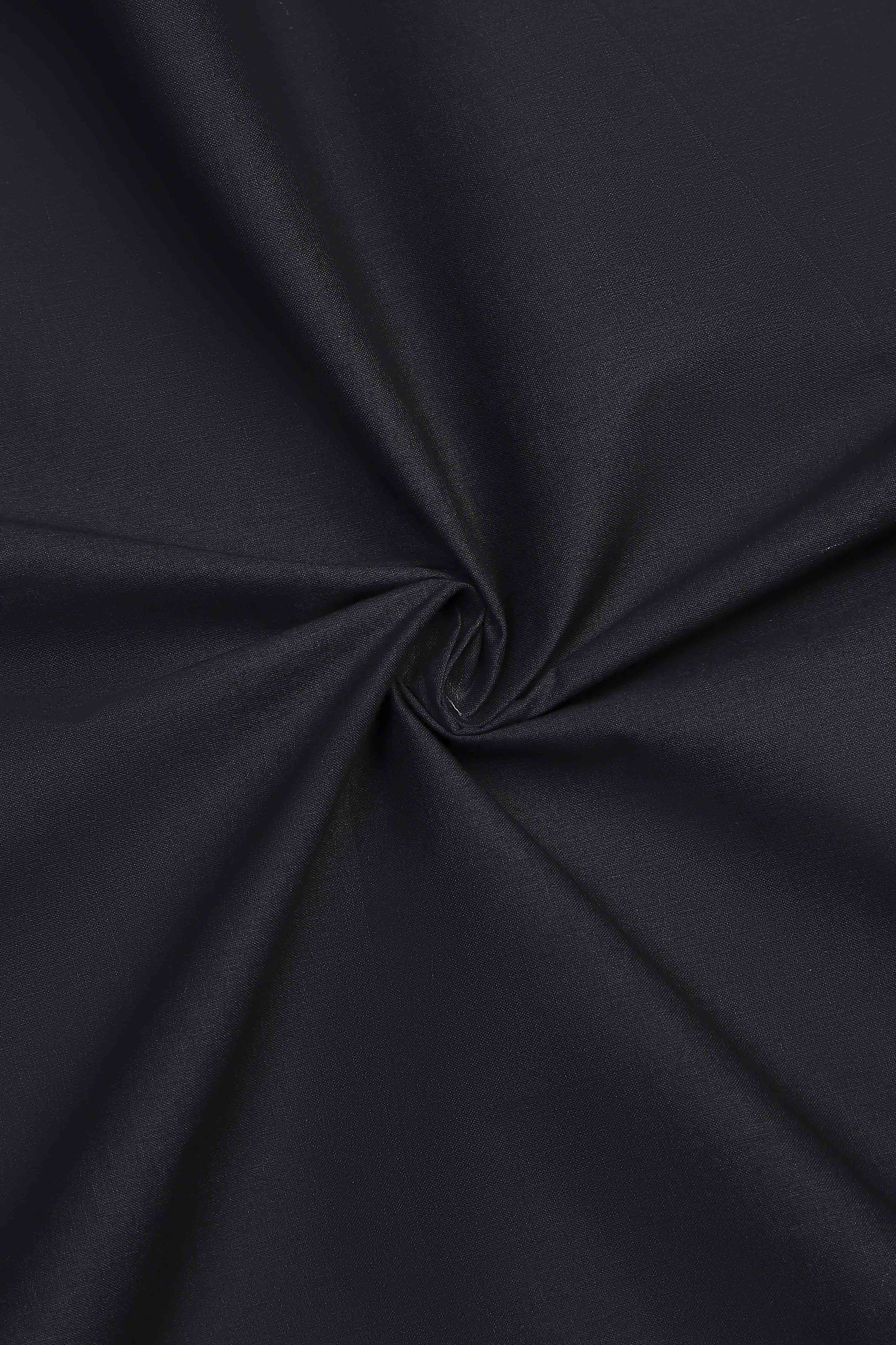 Blue Linen Royal-Ikkat  Buti Print Unstitched Suit Set image number 2