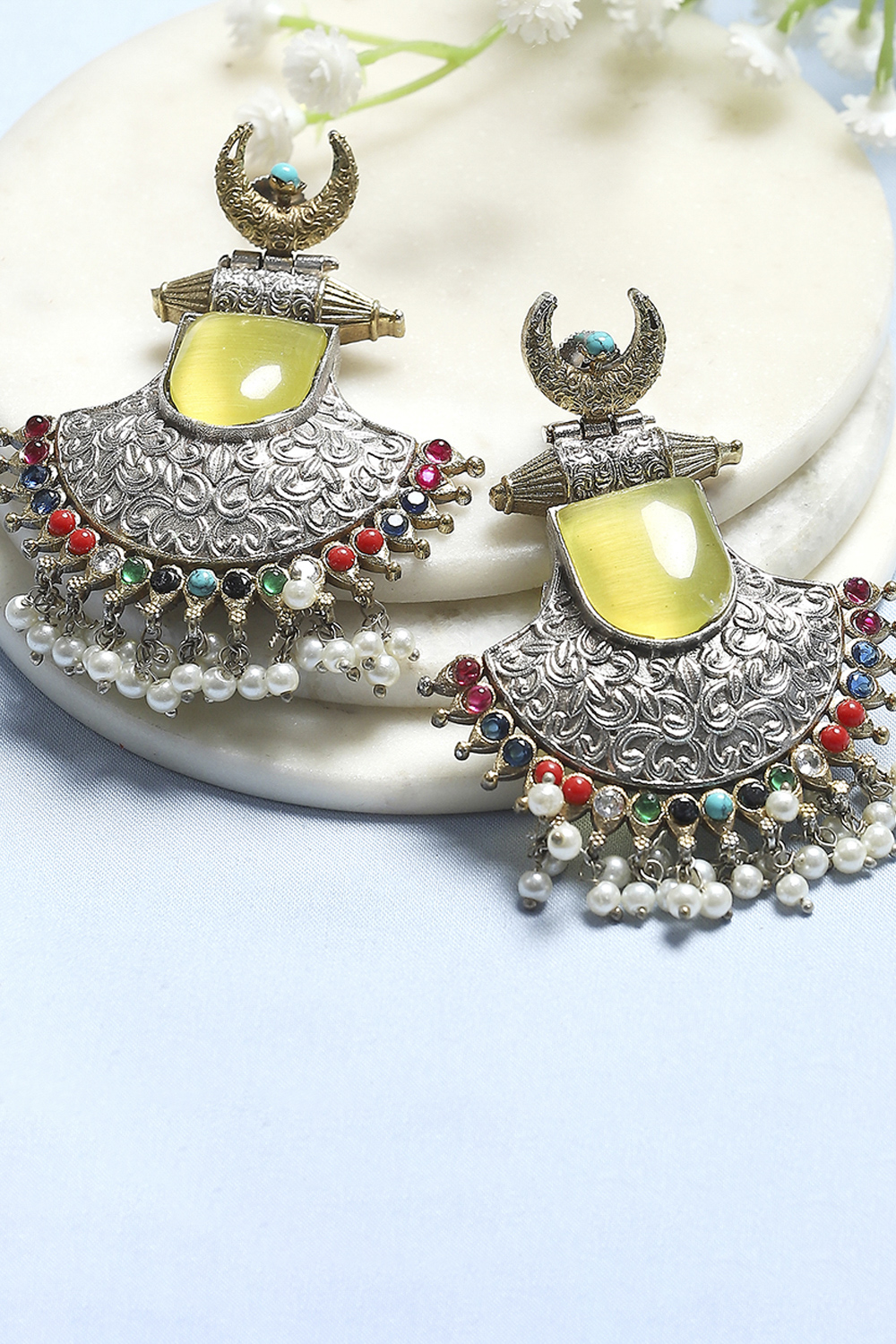Yellow Alloy Drop & Danglers image number 0