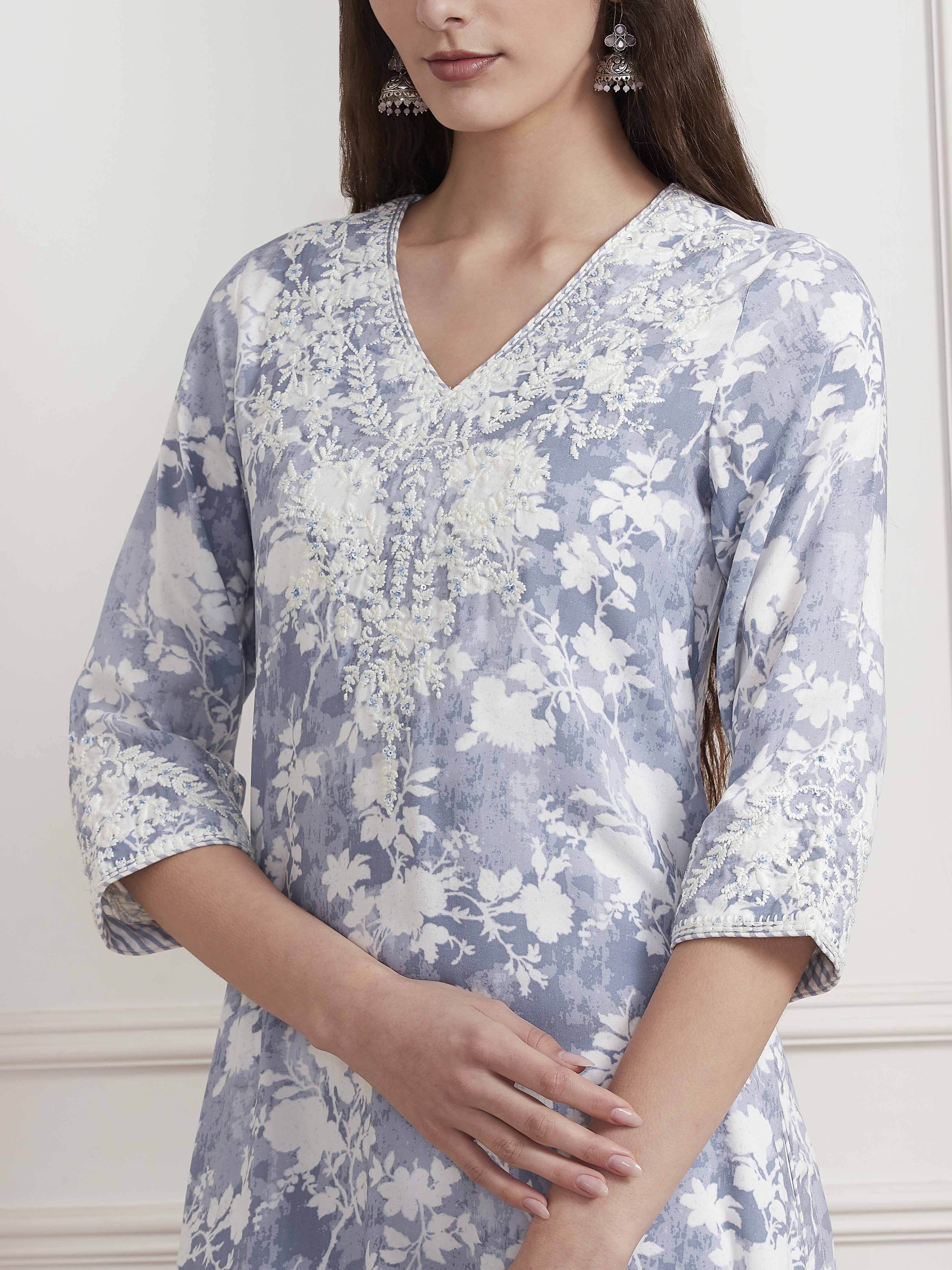 Yellow Viscose Rayon Straight Kurta image number 1