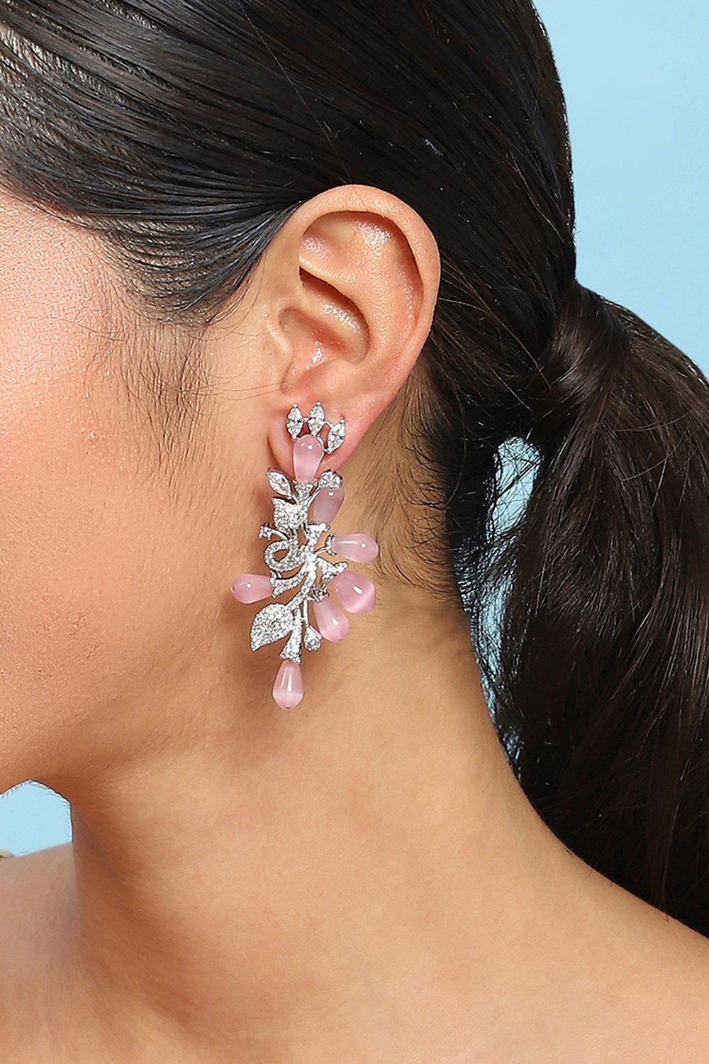 Light Pink Alloy Drop & Danglers image number 1