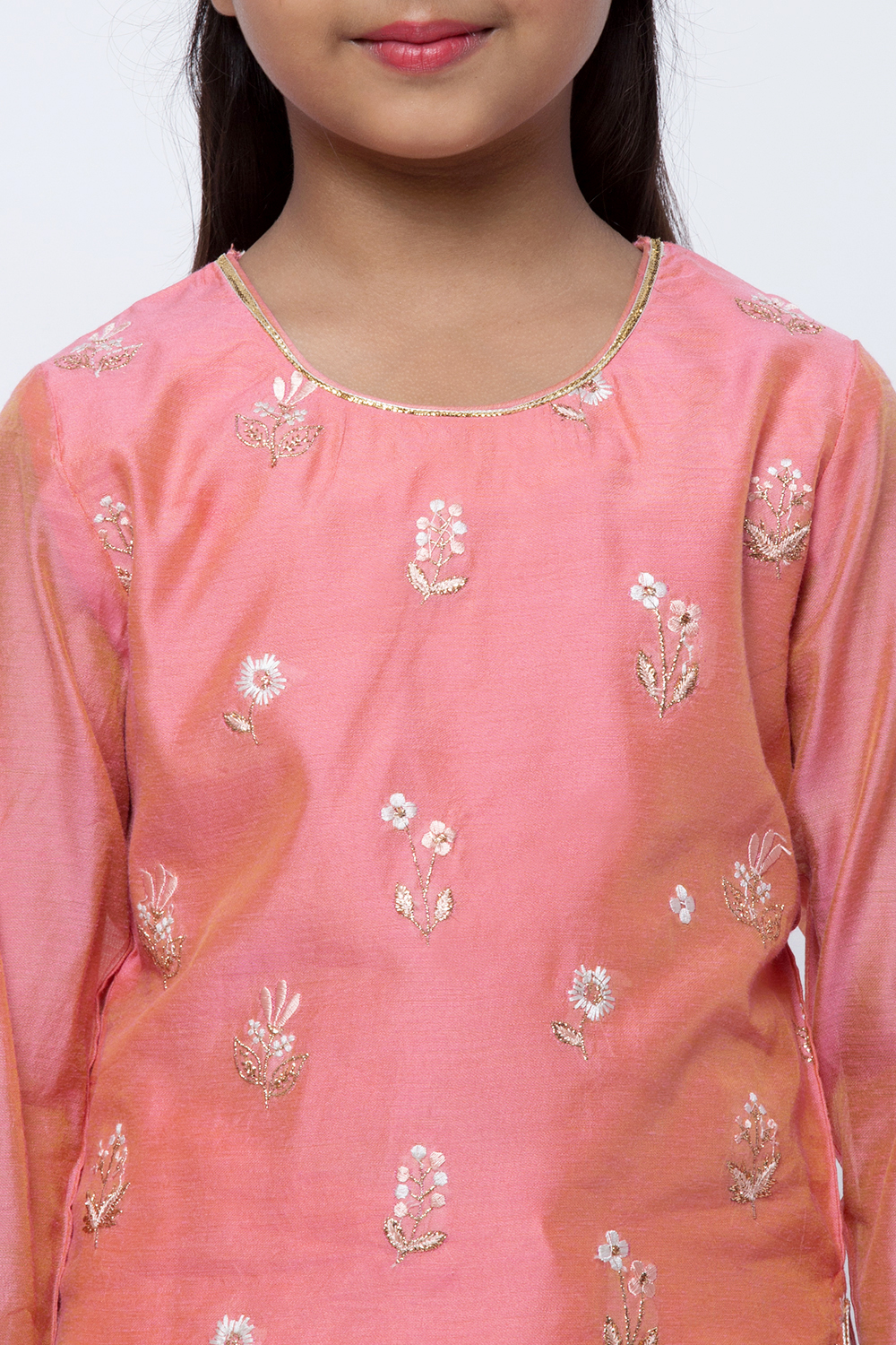 Peach Modal Sharara Kurta Sharara Suit Set image number 1