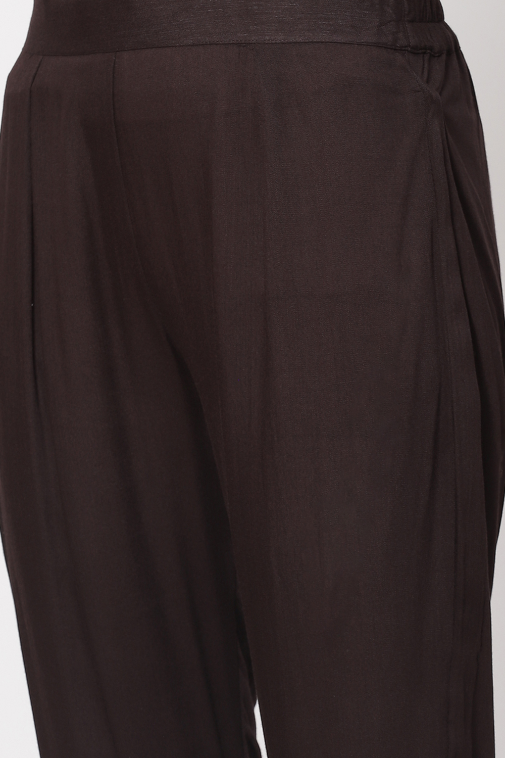 Multicolour Velvet Unstitched Suit Set image number 2