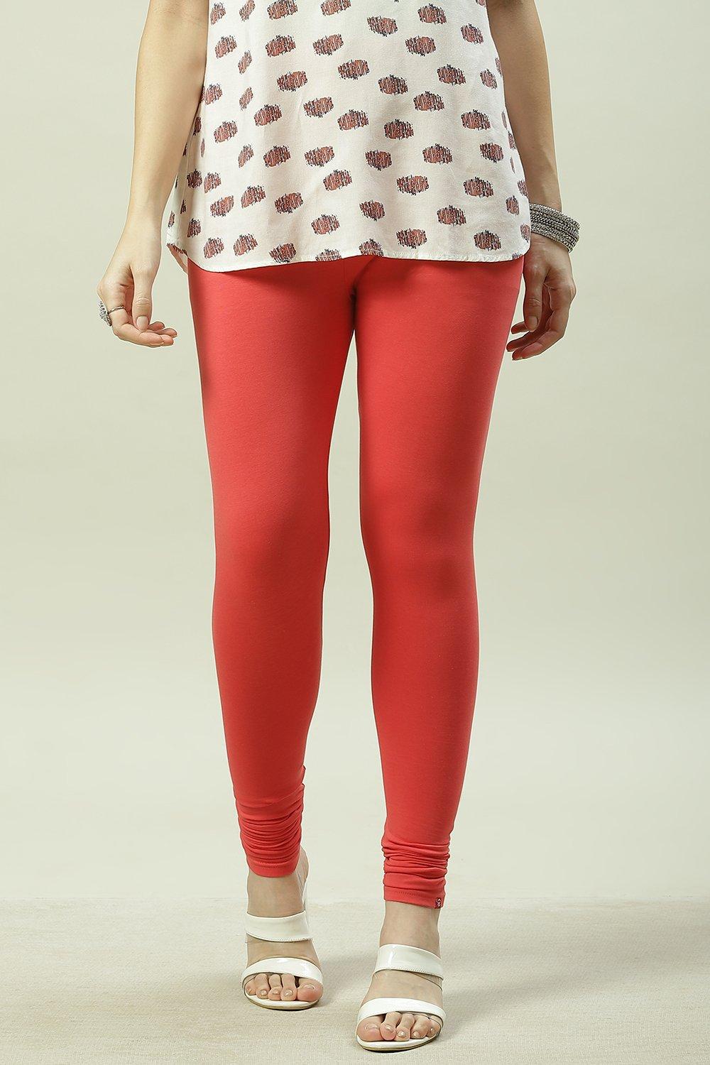 Camel Cotton Blend Solid Churidar image number 0