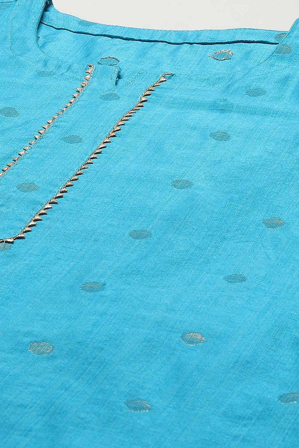 Green Cotton Unstitched Suit set image number 2