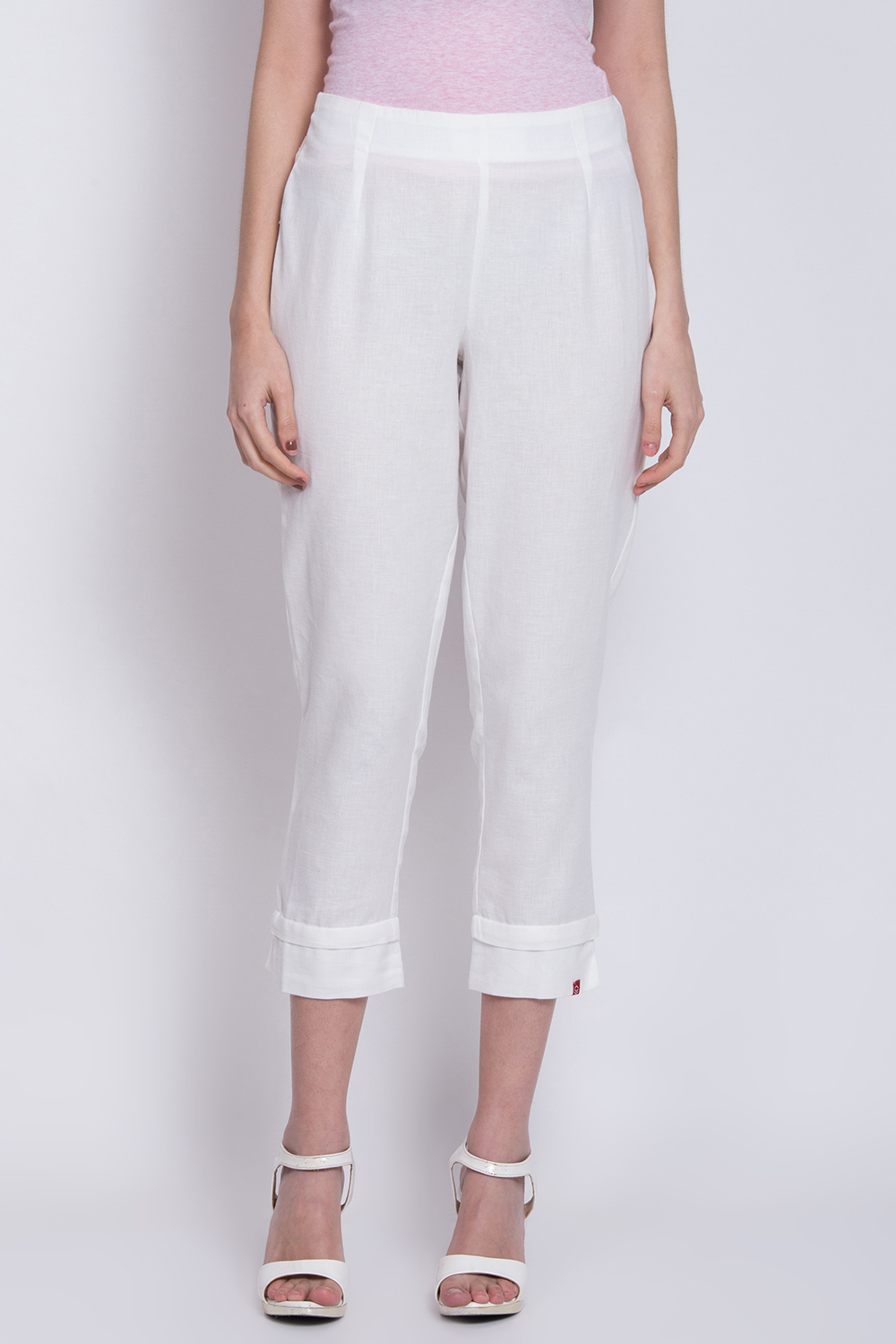Green Bay Cotton Blend Solid Pant image number 1