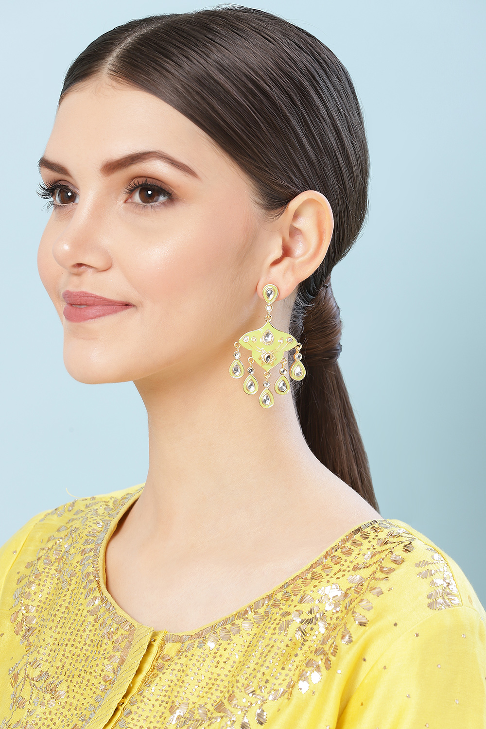 Light Green Alloy Earrings image number 3