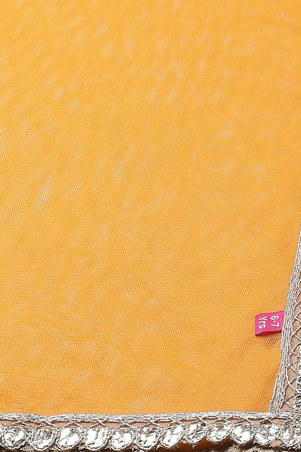 Orange & Coral Art Silk Lehenga Set image number 3