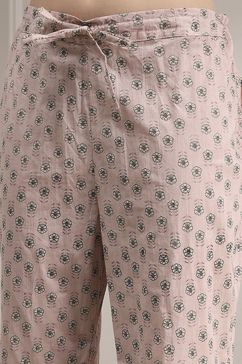 Purple Cotton Printed Embroidered Unstitched Suit Set image number 3