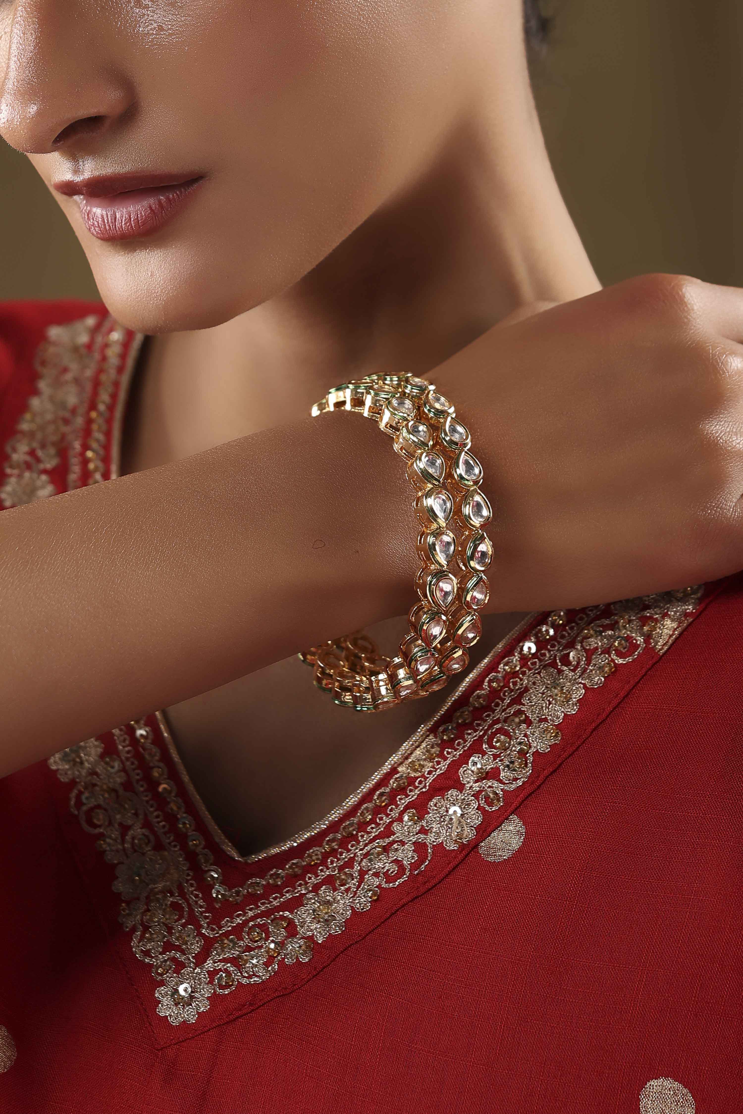 Gold Brass Bangle image number 1