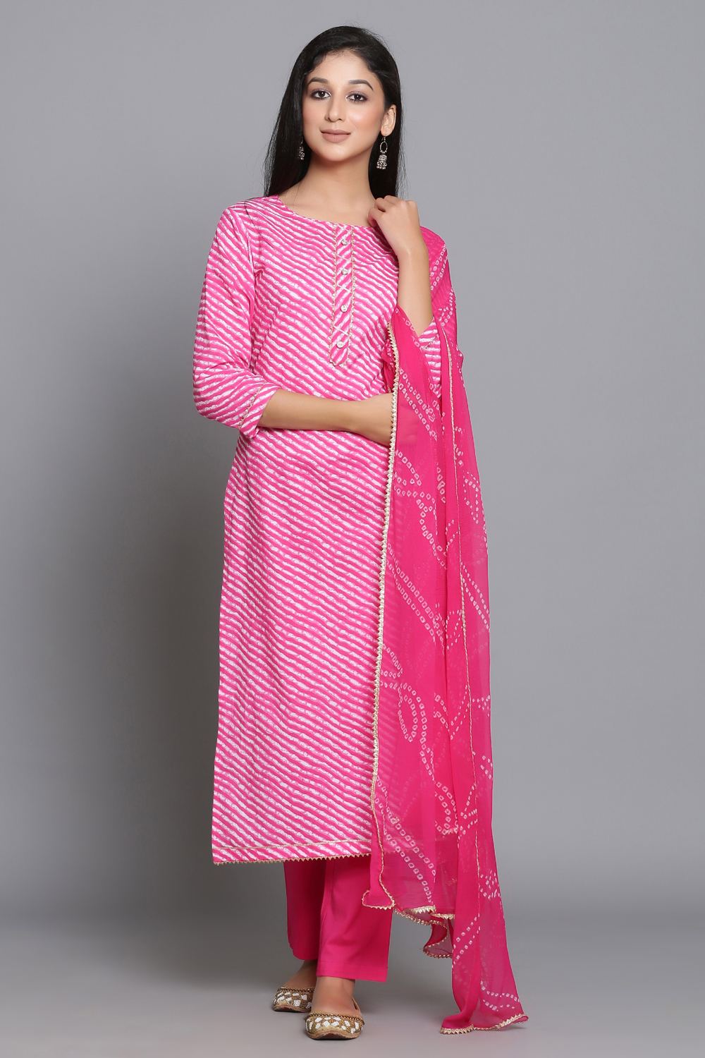 Pink Cotton Easy Stitch Suit Set image number 5