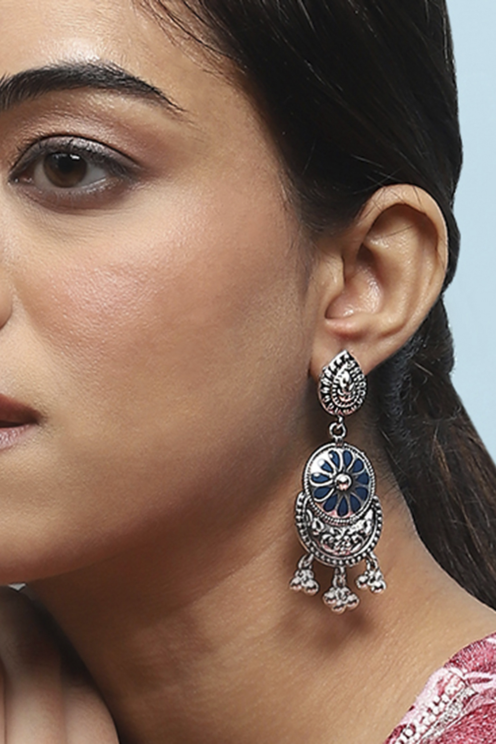 Navy Alloy Drop & Danglers image number 3
