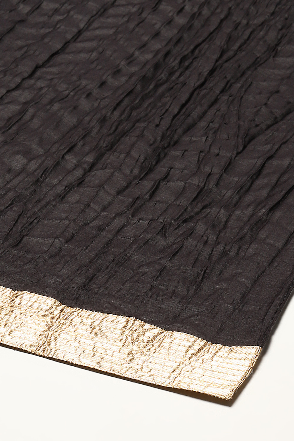 Rohit Bal Black Cotton Blend Straight Kurta Suit Set image number 3