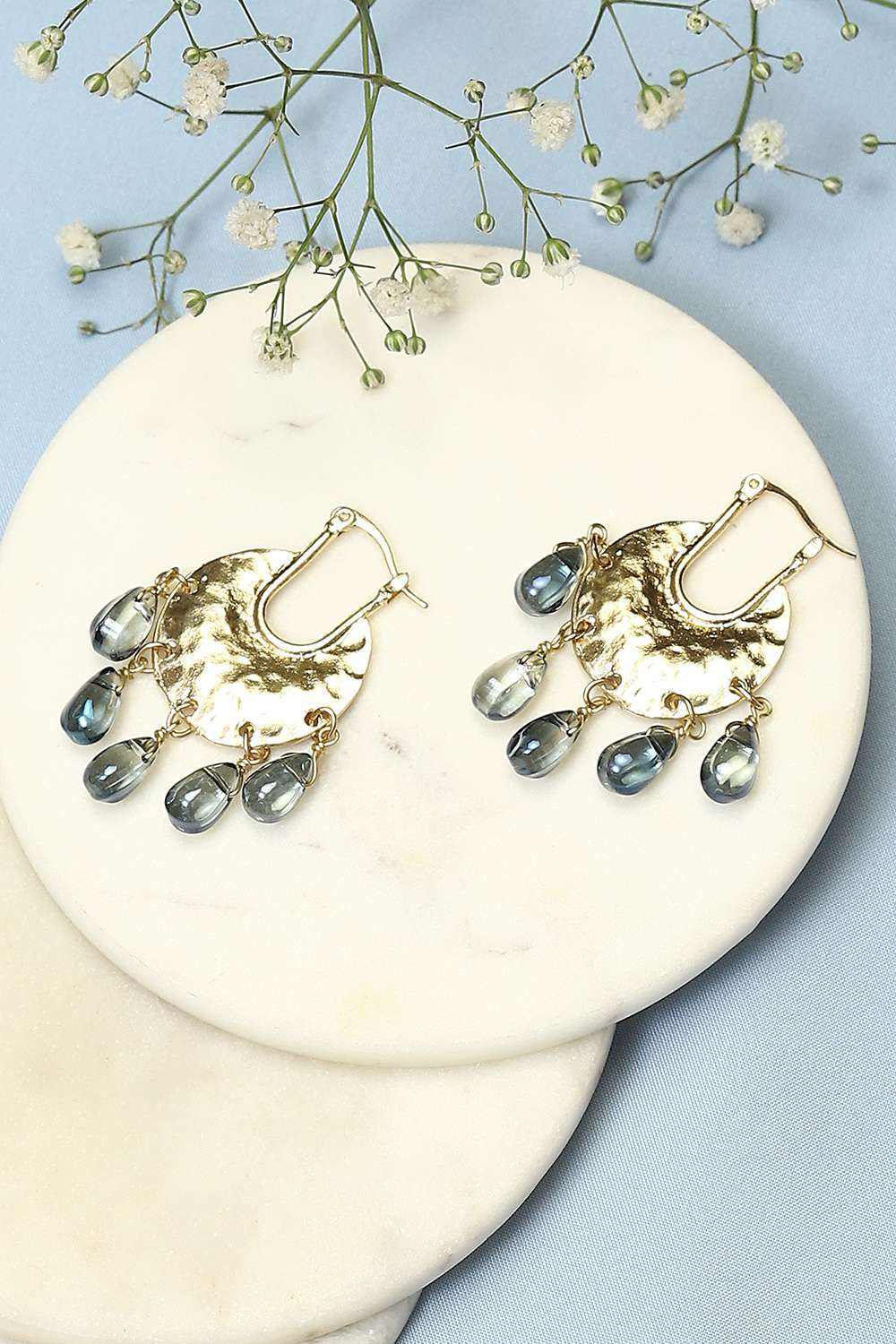 Gold Brass Earrings image number 0