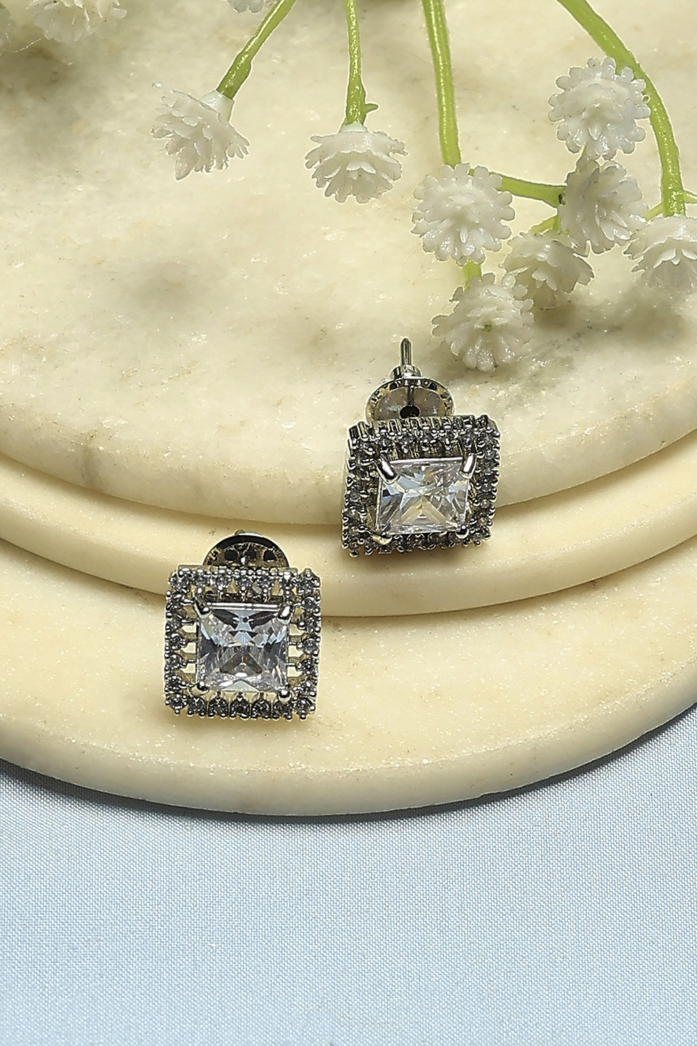 White Brass Studs image number 0