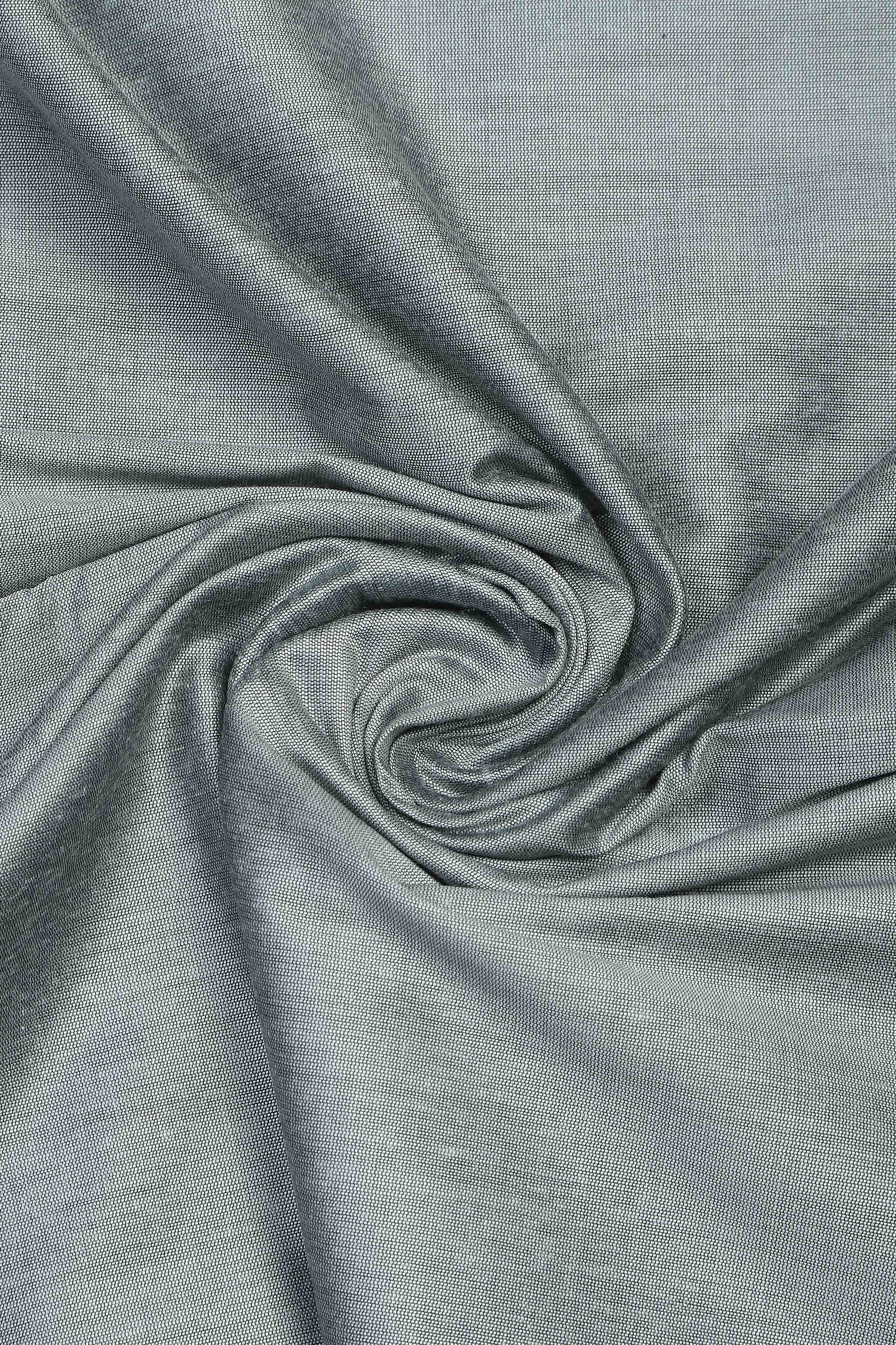 Dusty Mauve Banarasi Chanderi Banarasi Print Unstitched Suit Set image number 2