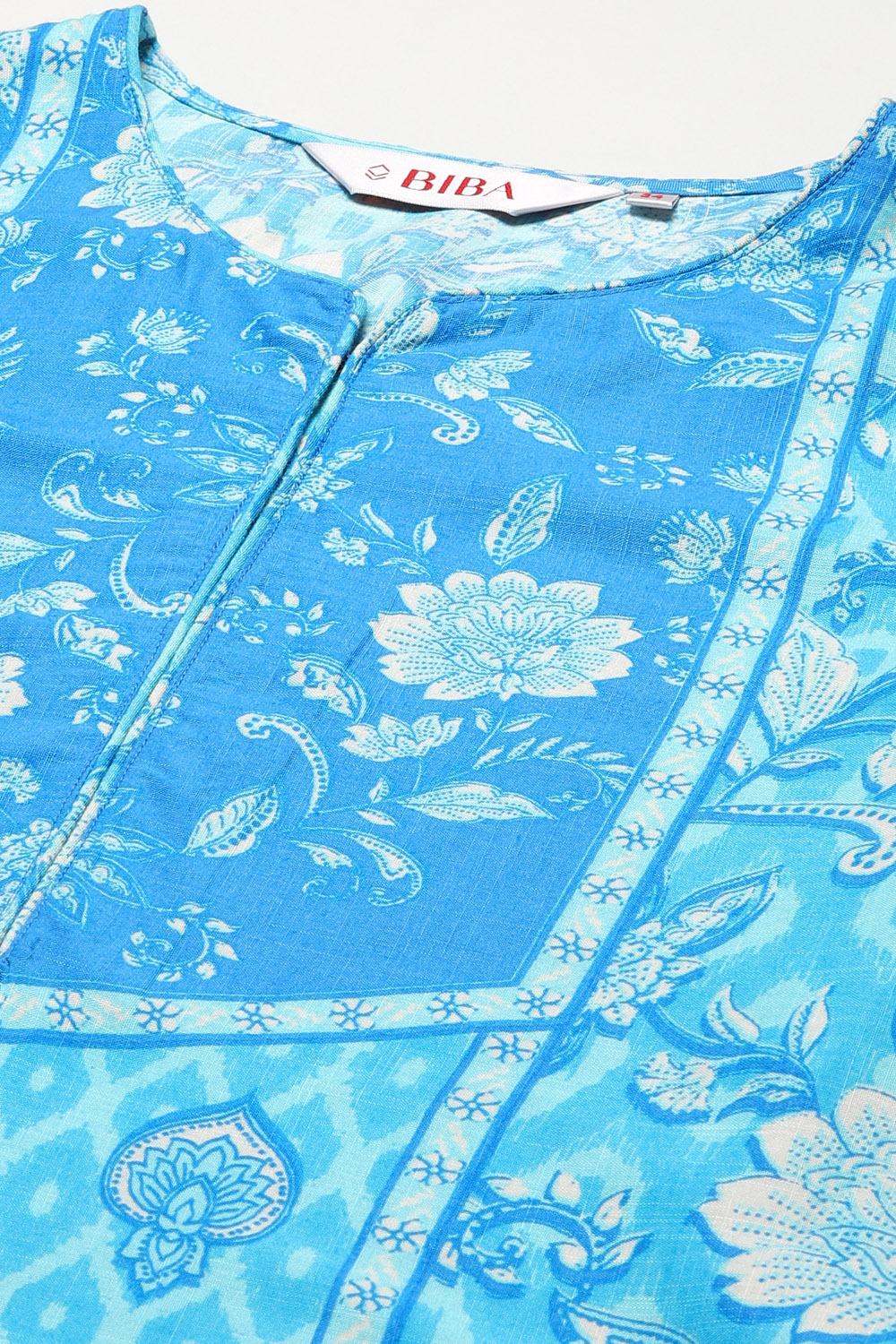 Orange LIVA Straight Printed Kurta image number 1