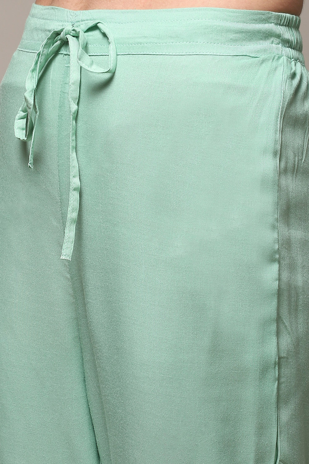 Light Blue Rayon Straight Kurta Regular Pants Suit Set image number 2