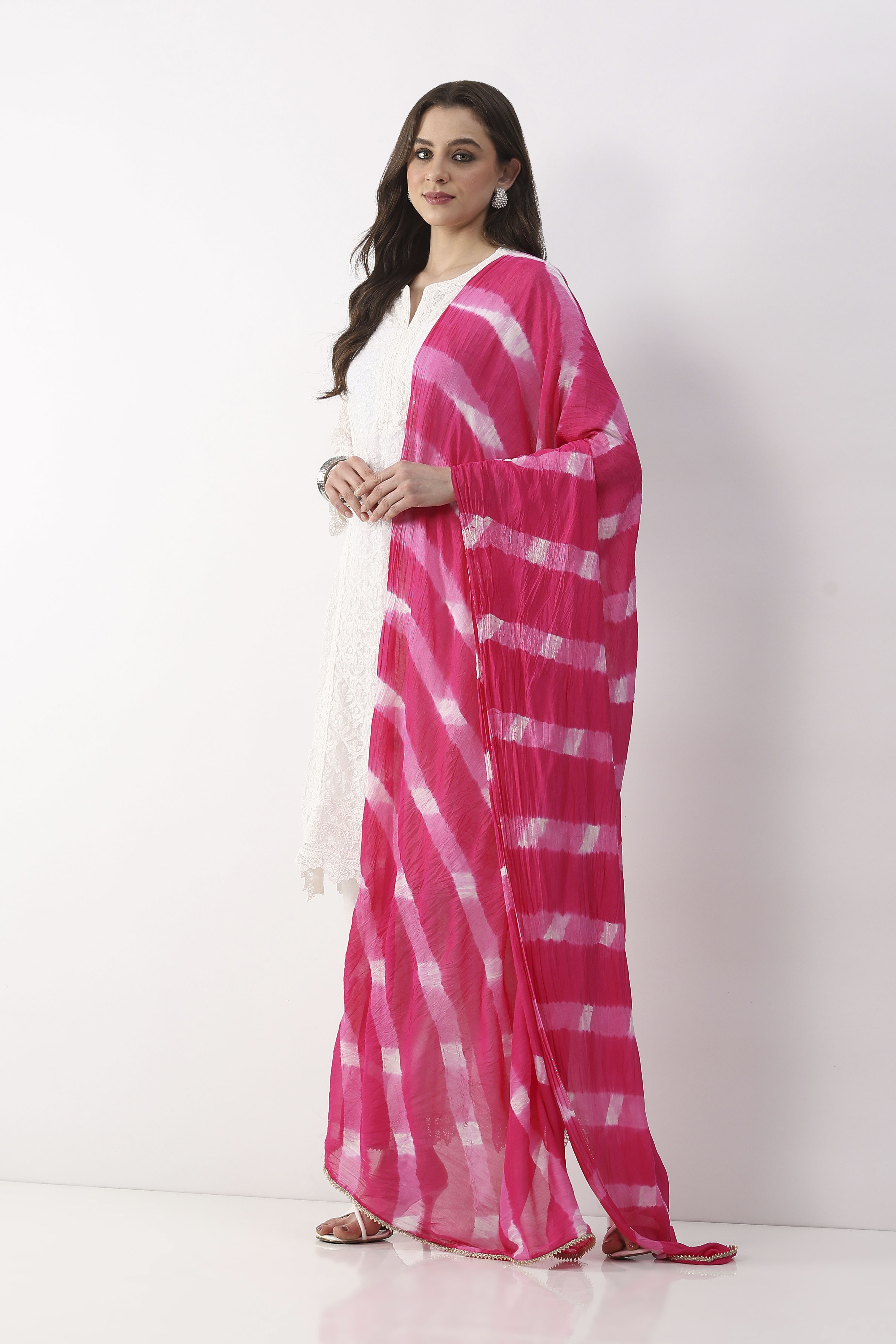Pink  Na Dupatta image number 1