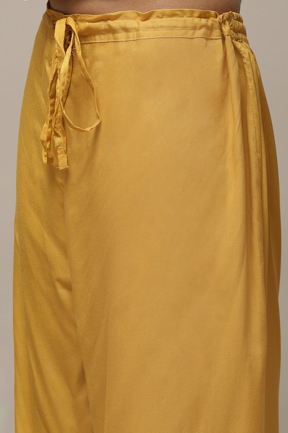 Yellow Rayon Straight Kurta Palazzo 2 Piece Set image number 2