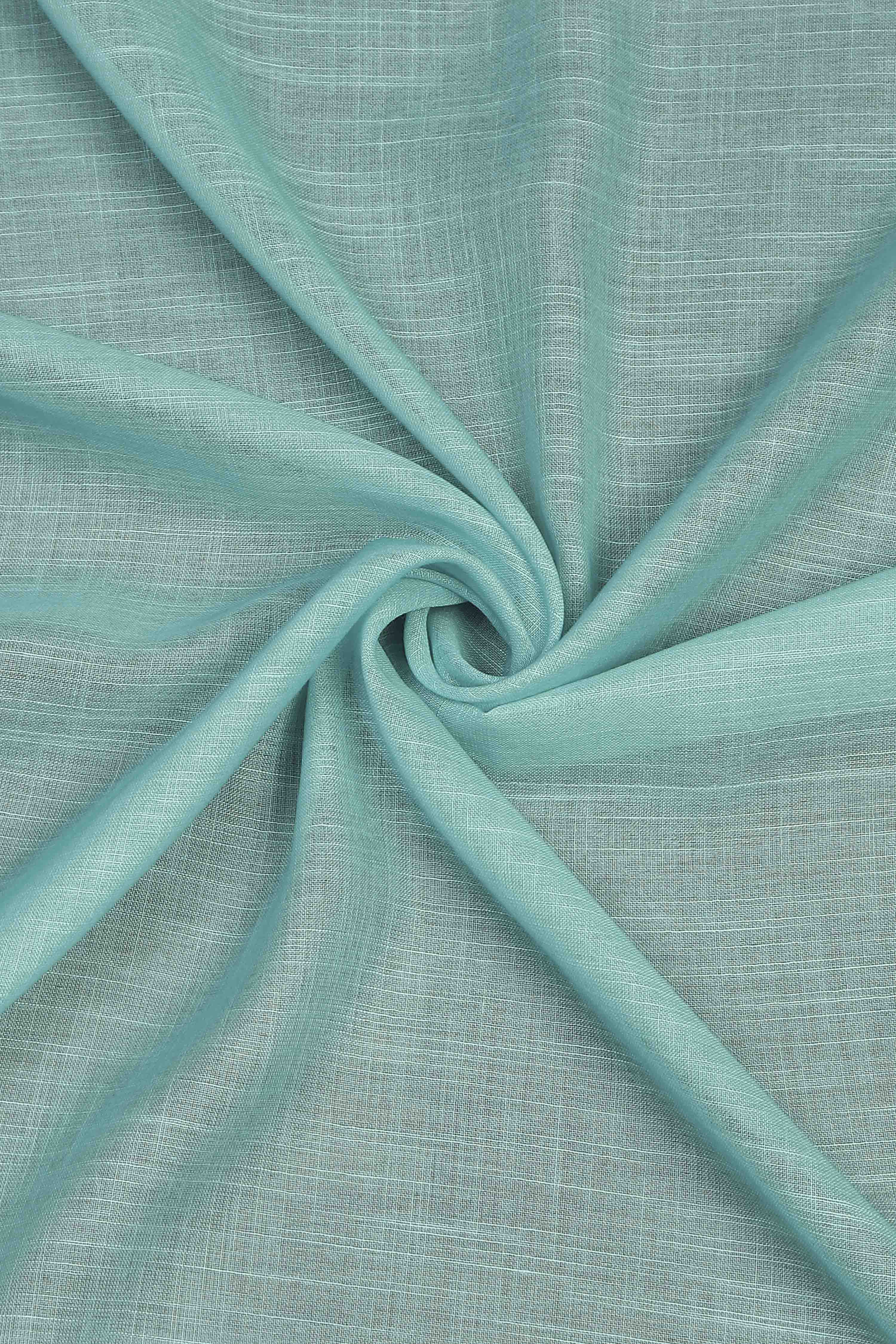 Yellow Linen Unstitched Suit Set image number 2