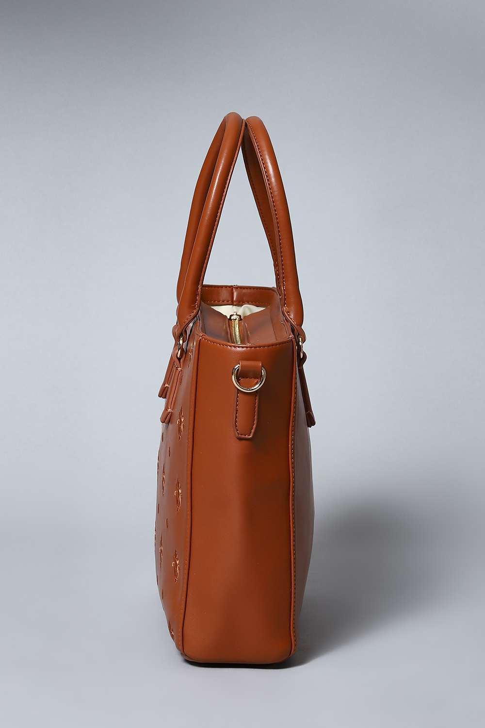 Tan Pu Leather Tote Bag image number 2