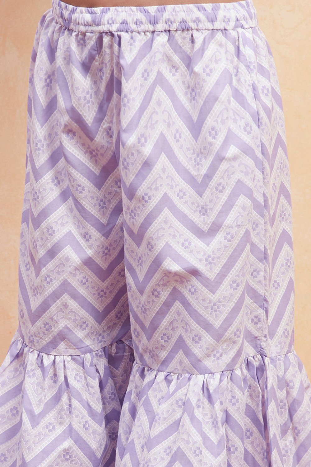 Lilac Cotton Garara Set image number 2