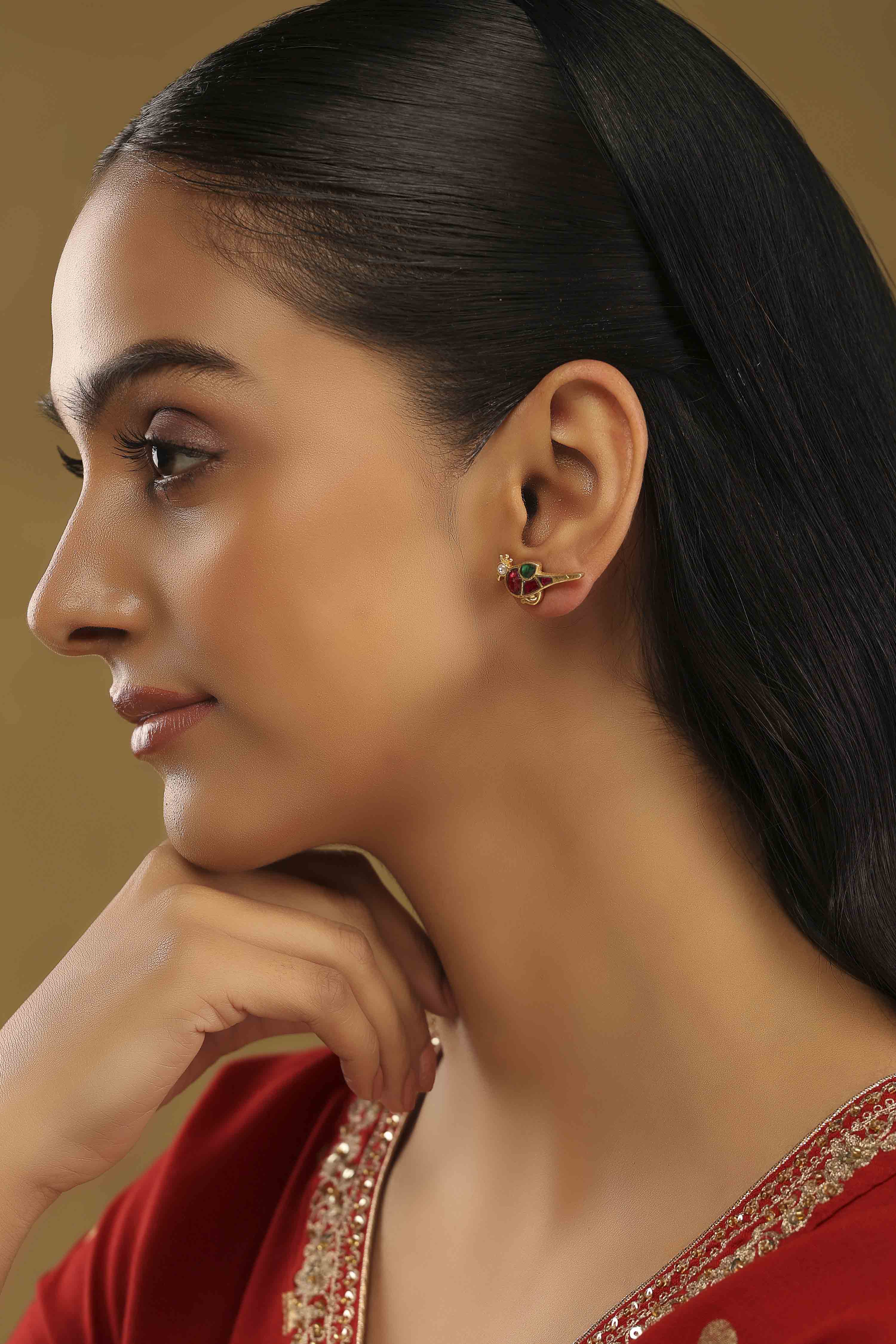 Multicolor Brass Studs image number 3