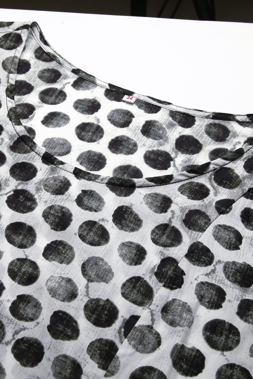 Black Cotton Double Layered Kurta Churidar Suit Set image number 2