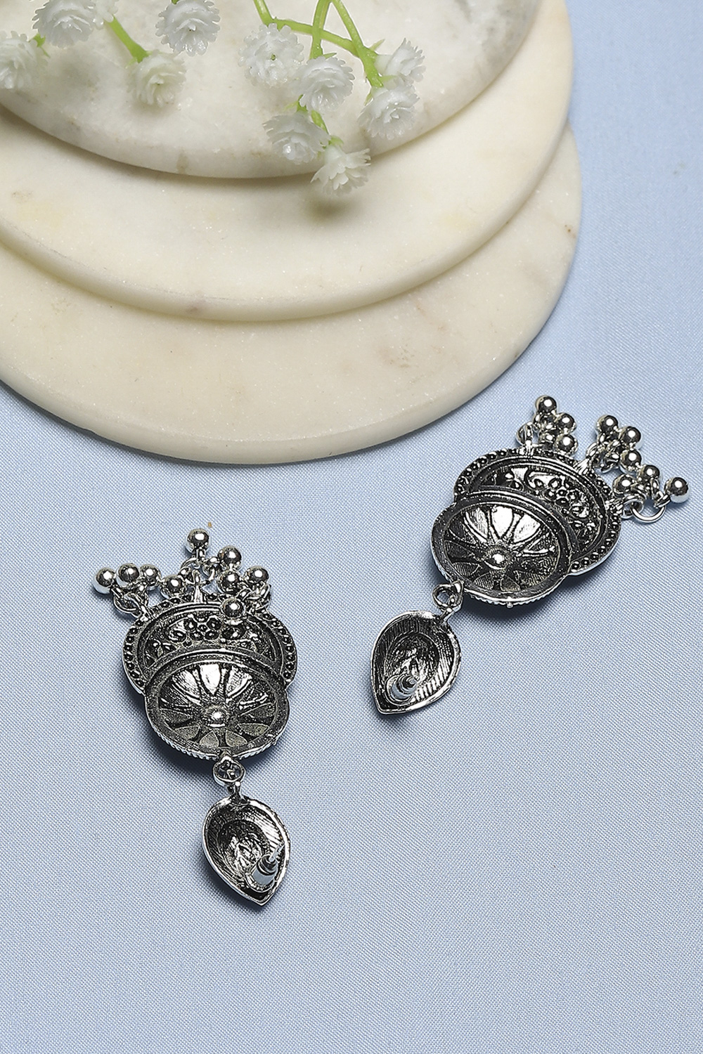 Navy Alloy Drop & Danglers image number 2