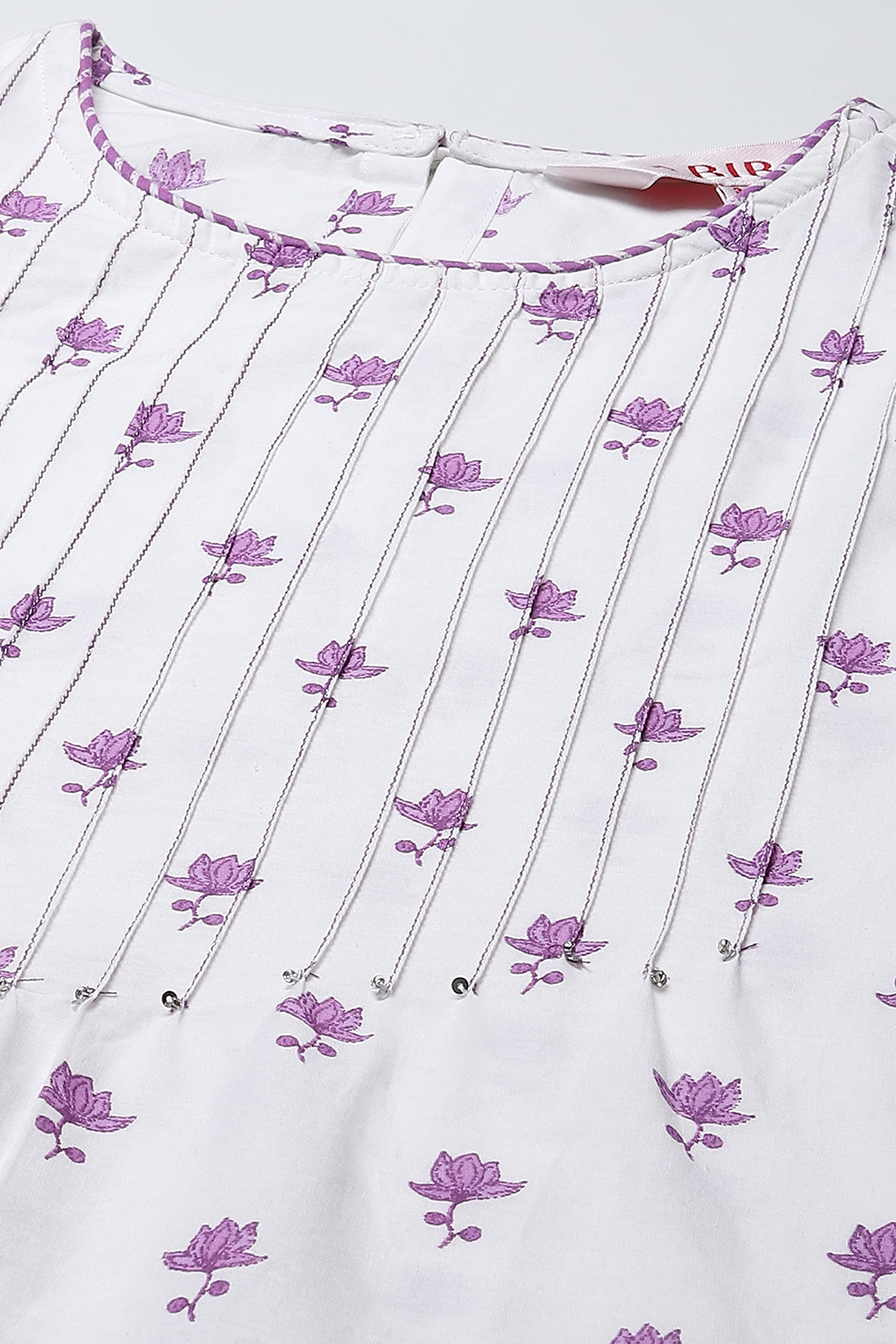 Sky Blue Cotton Straight Kurta image number 1