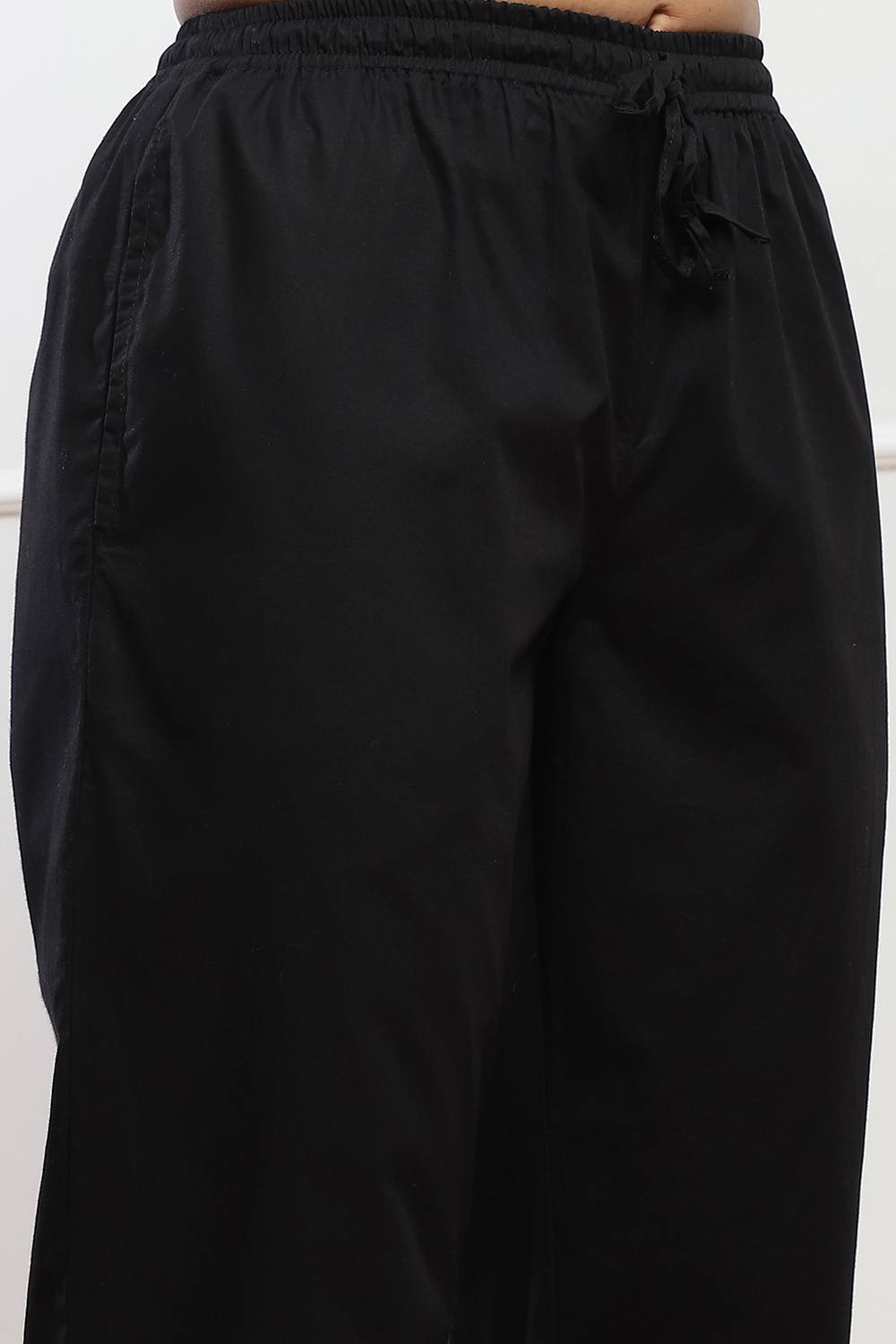 Fuschia Cotton Straight Pant image number 1