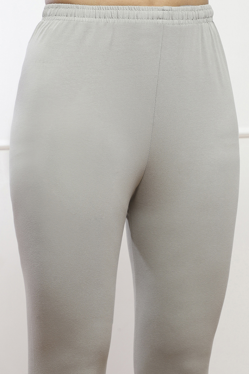 Camel Cotton Blend Solid Churidar image number 1