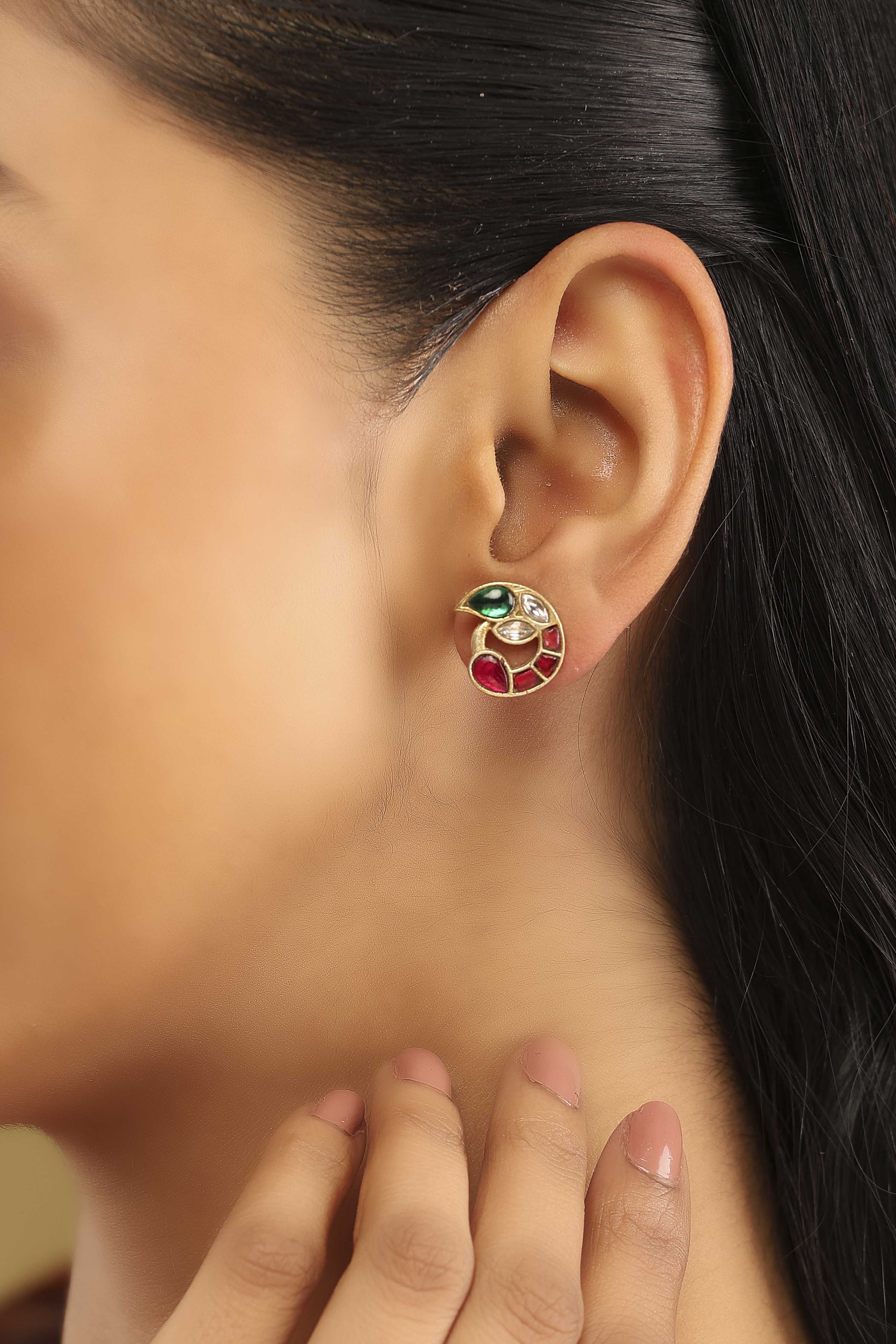 Multicolor Brass Studs image number 1