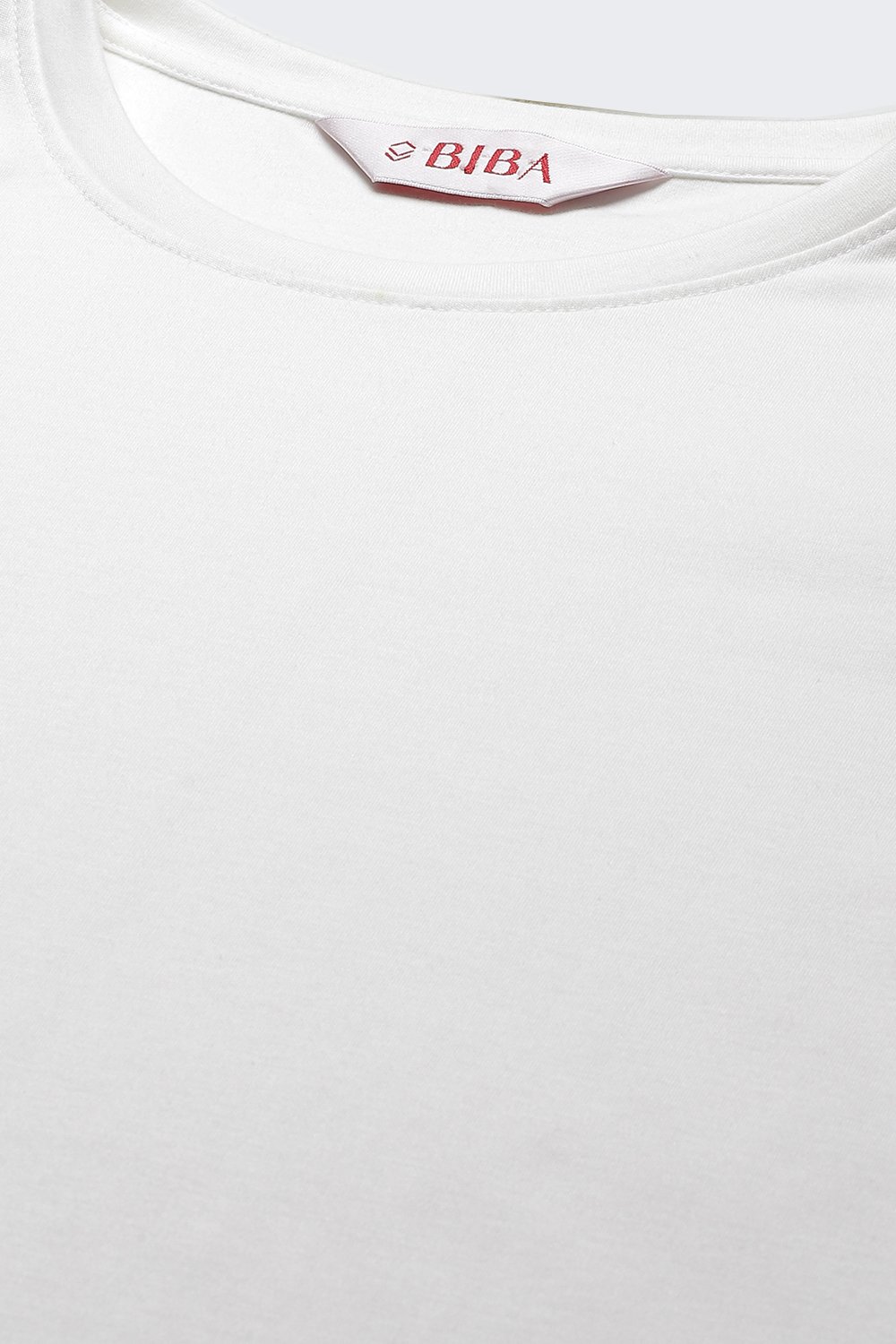 Off White Straight Cotton Three Piece Sleepwear Set image number 1