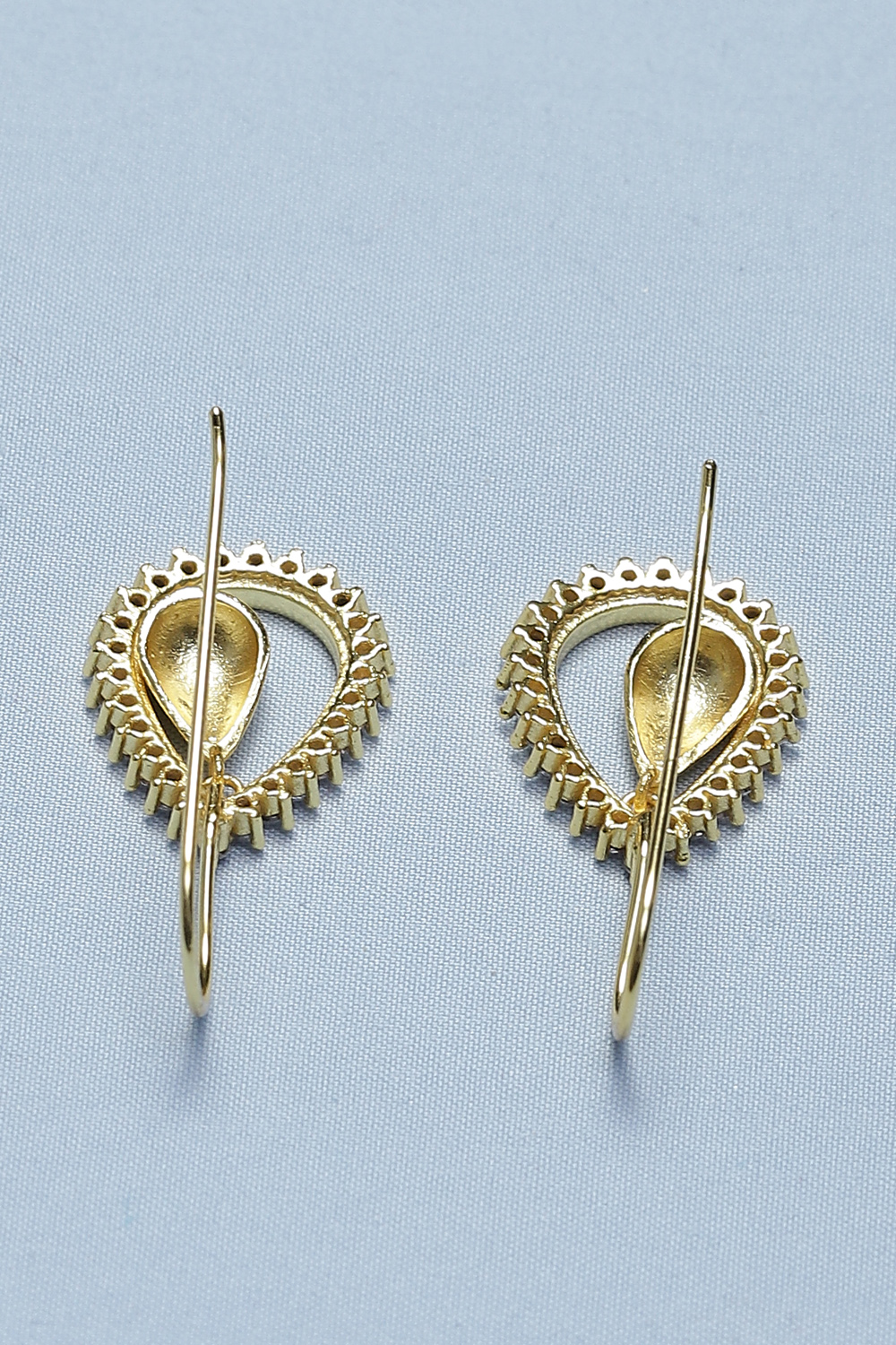 Gold Brass Earrings image number 2