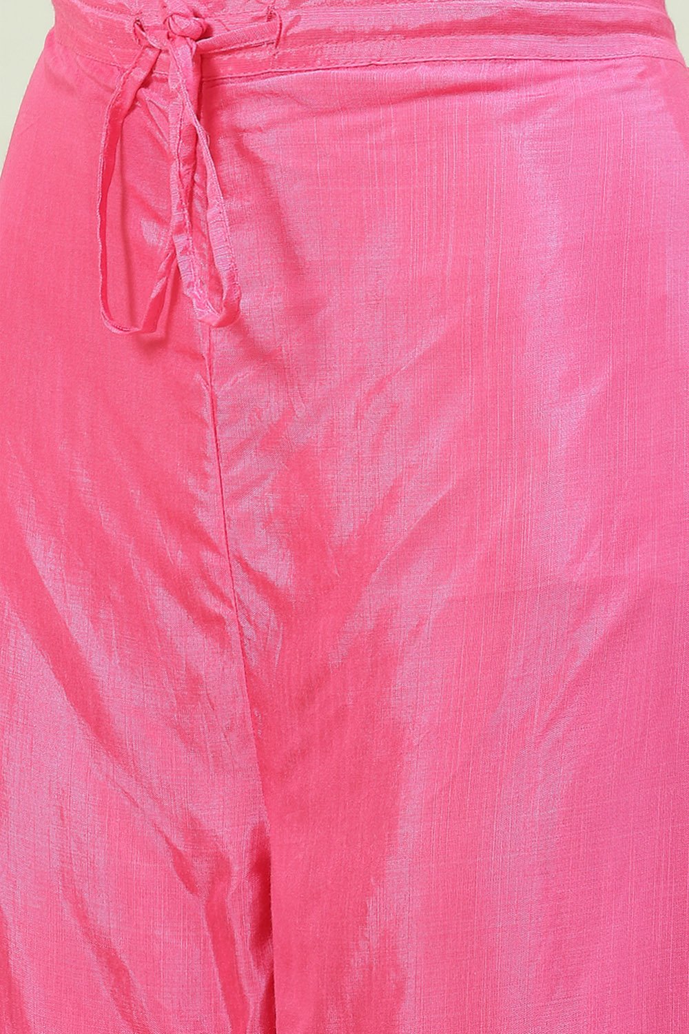 Fuschia Viscose Straight Kurta Palazzo Suit Set image number 2