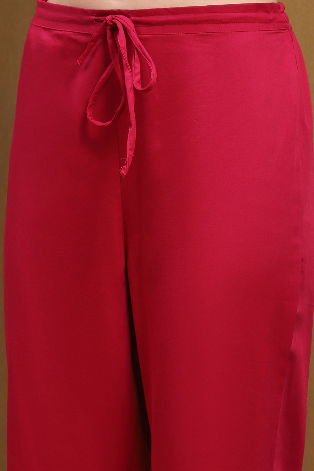 Magenta Floral Embroidered Festive Straight Suit Set image number 2
