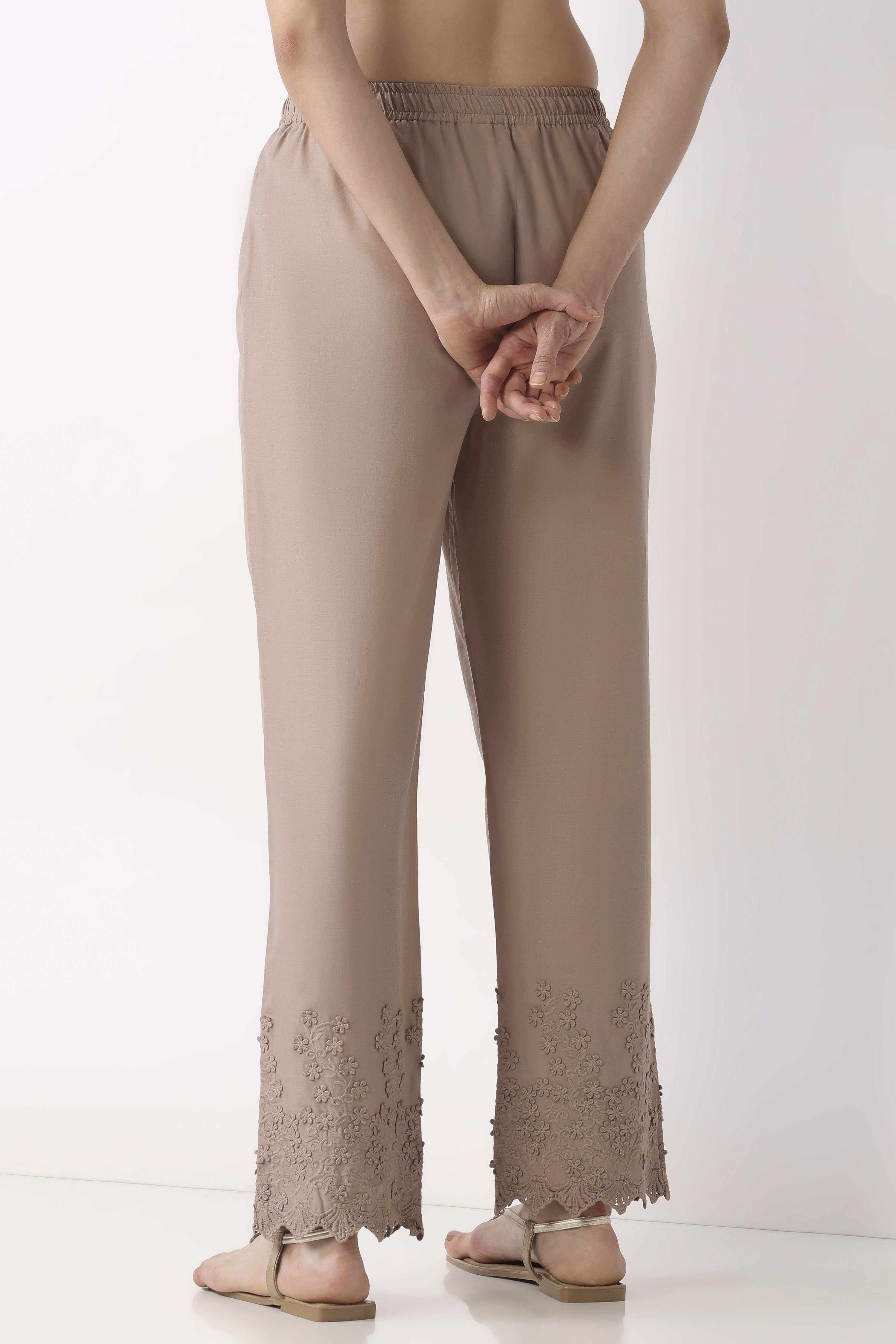 Nude Cotton Comfort Pants image number 5