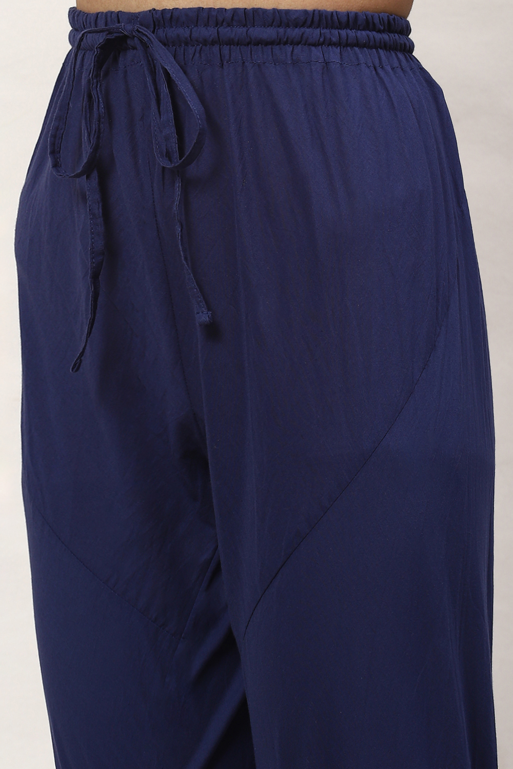 Rohit Bal Indigo Cotton Blend Anarkali Kurta Suit Set image number 2
