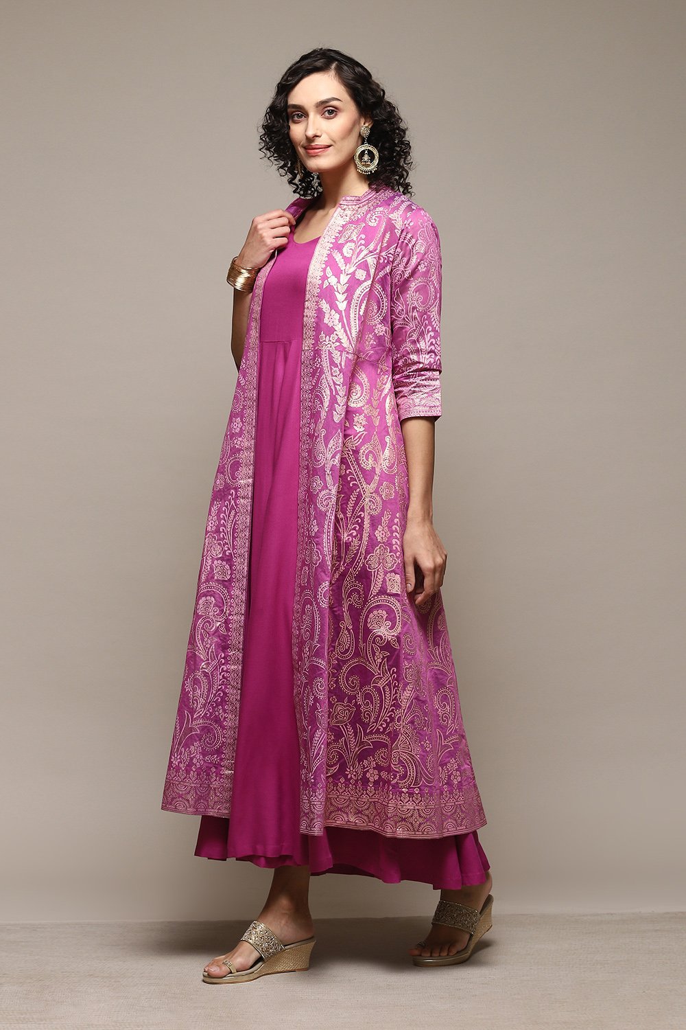 Falsa Polyester Straight Printed Dress image number 3
