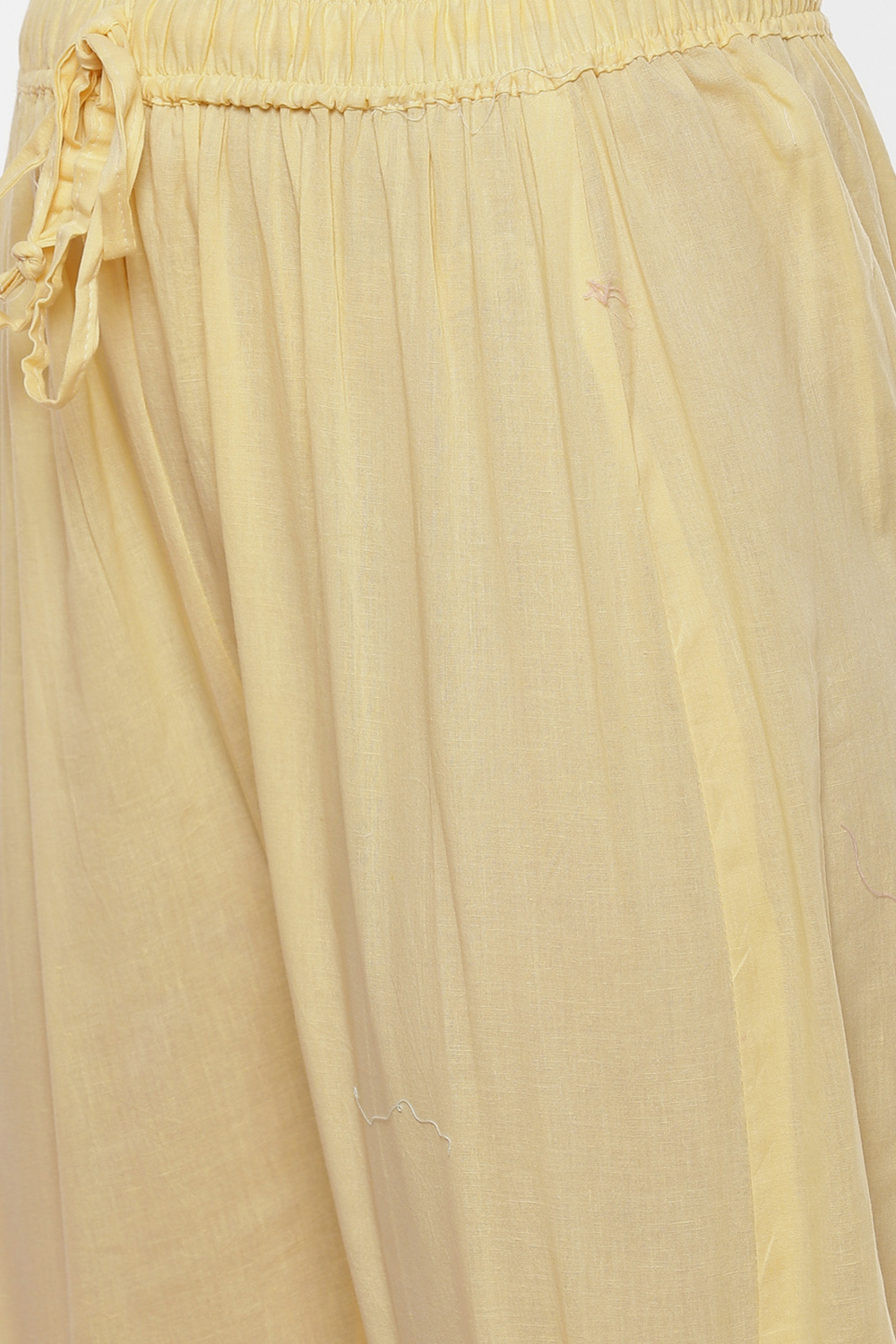 Yellow Cotton Unstitched Suit Set image number 2