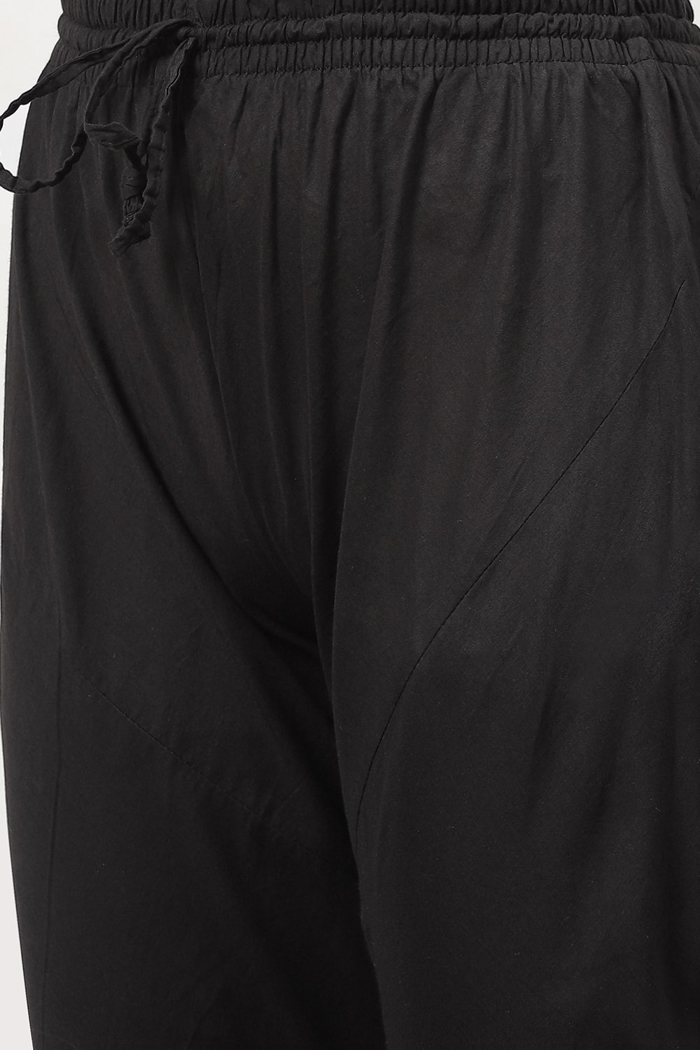 Rohit Bal Black Cotton Silk Straight Printed Suit Set image number 3