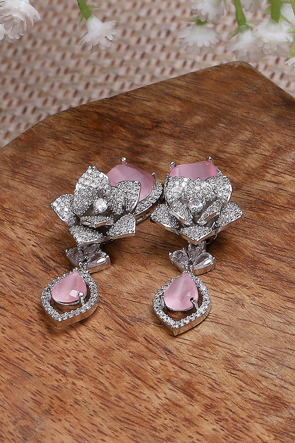 Light Pink Alloy Drop & Danglers image number 0
