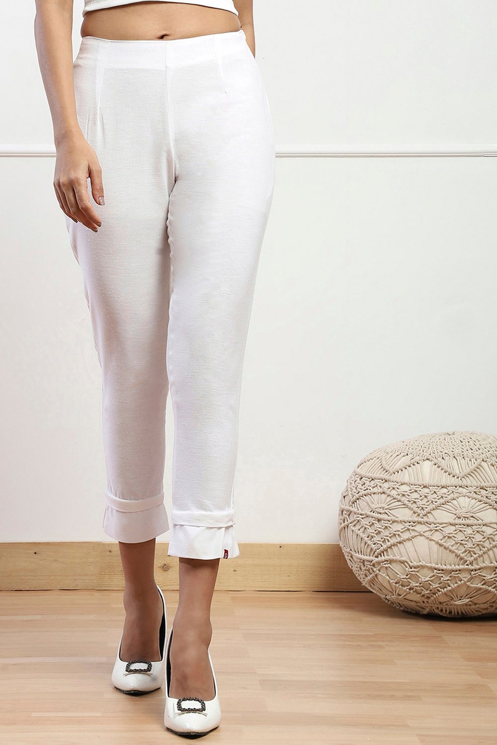 Towny Port Cotton Blend Narrow Pants image number 4