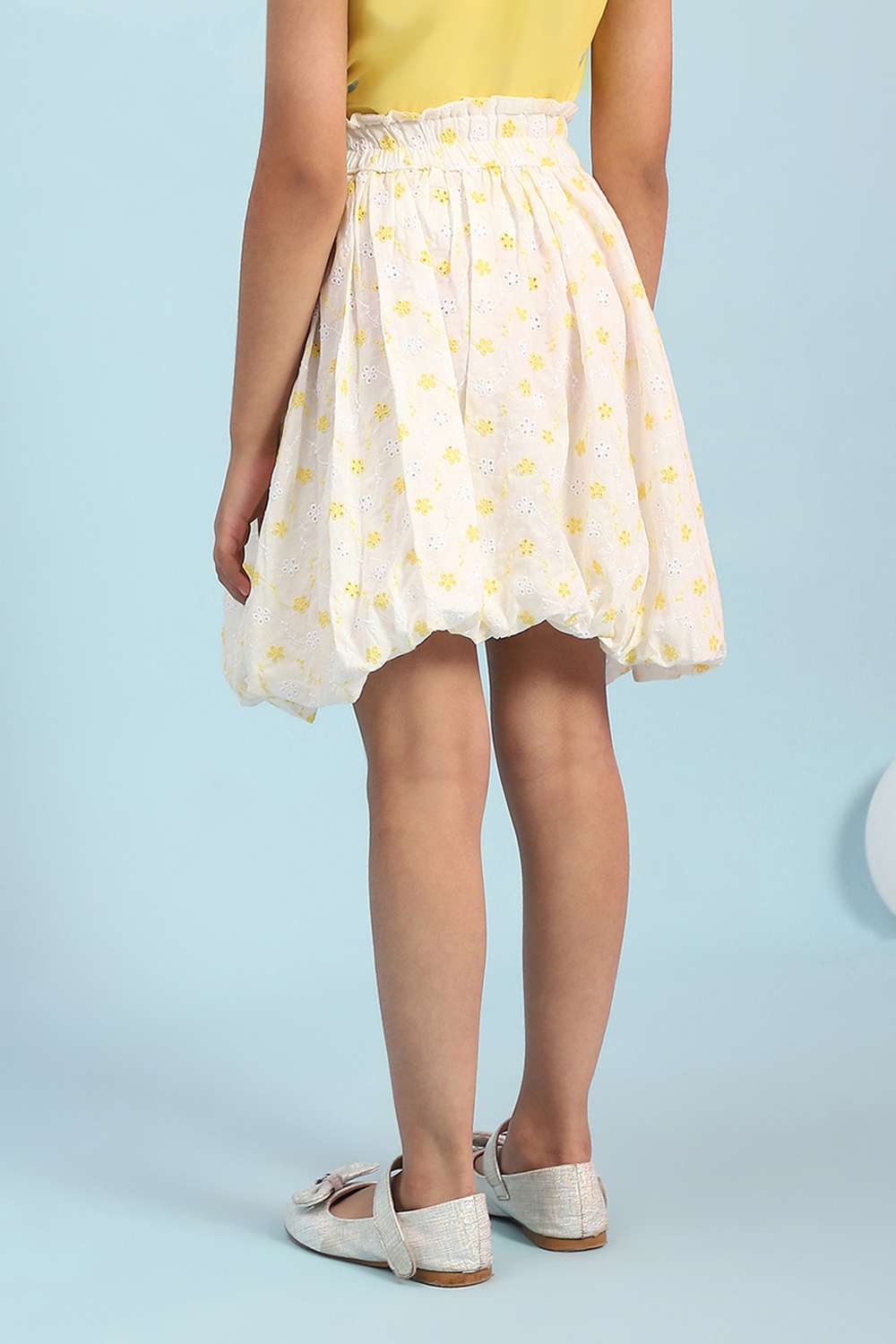 White Cotton Skirt image number 5