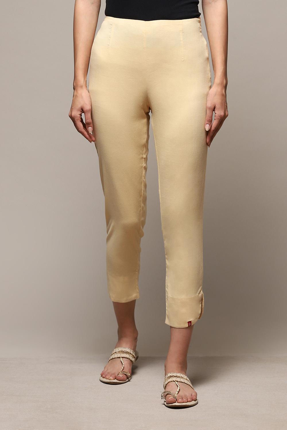 Grey Viscose Blend Pant image number 5