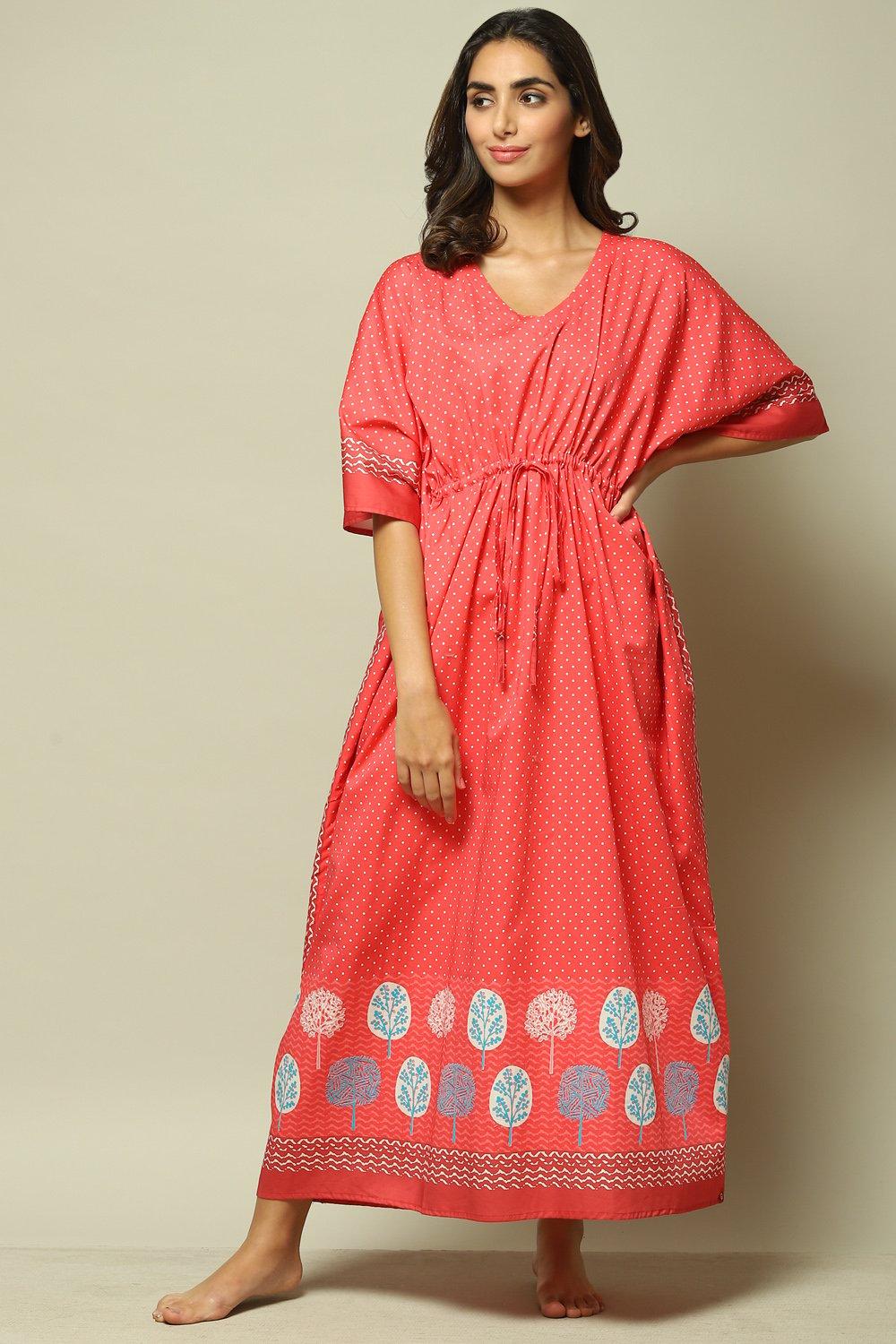 Blue Cotton Printed Nightwear image number 2