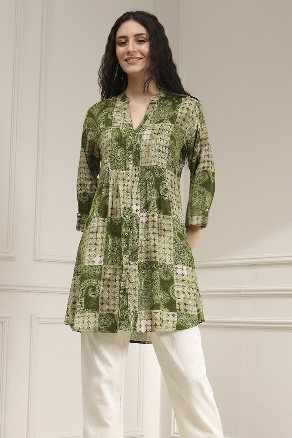 Indigo Blue Viscose Rayon Straight Kurta image number 5